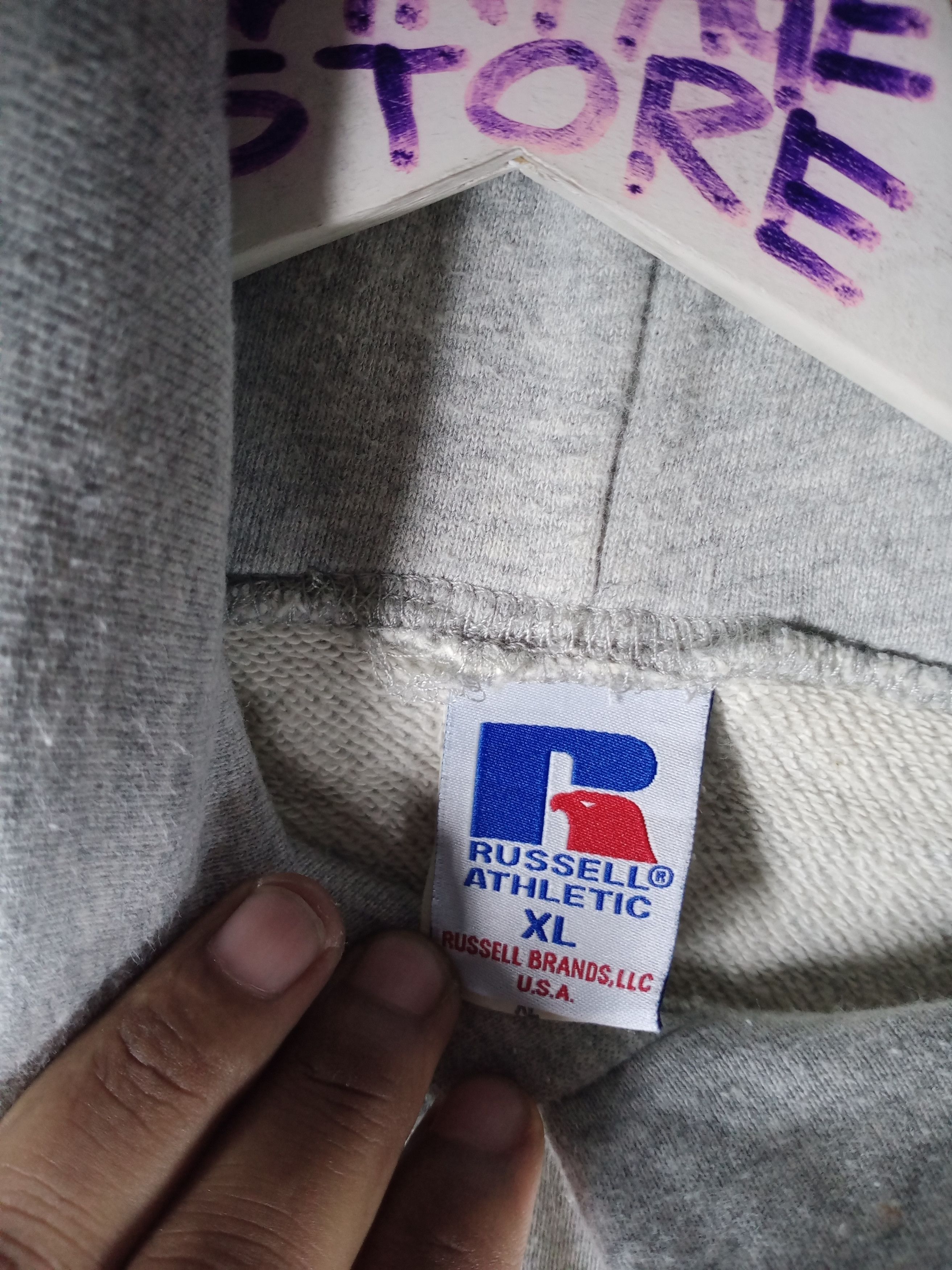 Vintage vintage 90s Alexander Hoodie Big Logo Sweatshirt Size US XL / EU 56 / 4 - 3 Thumbnail