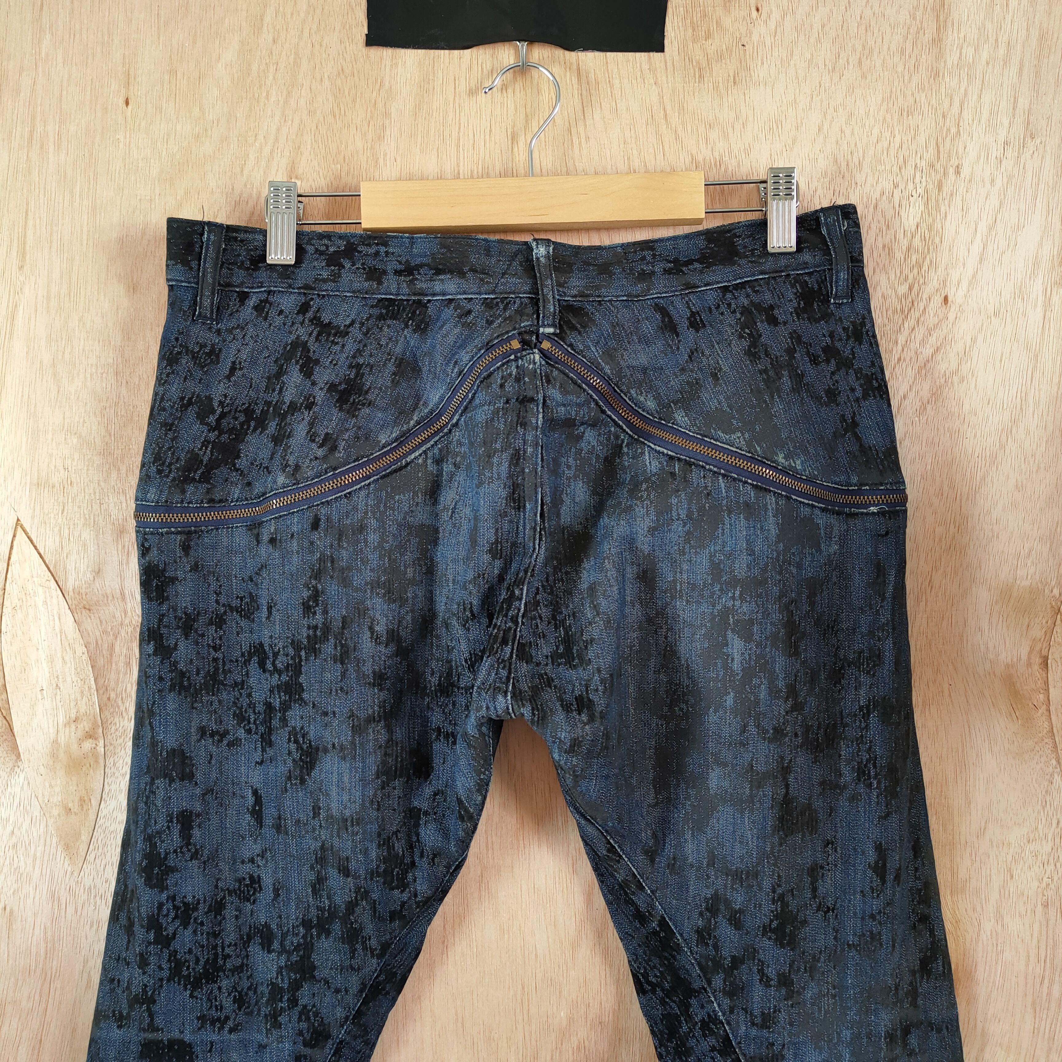 Japanese Brand VINTAGE STOF FADED CURVE LEG ZIPPER PANTS Size US 32 / EU 48 - 8 Thumbnail