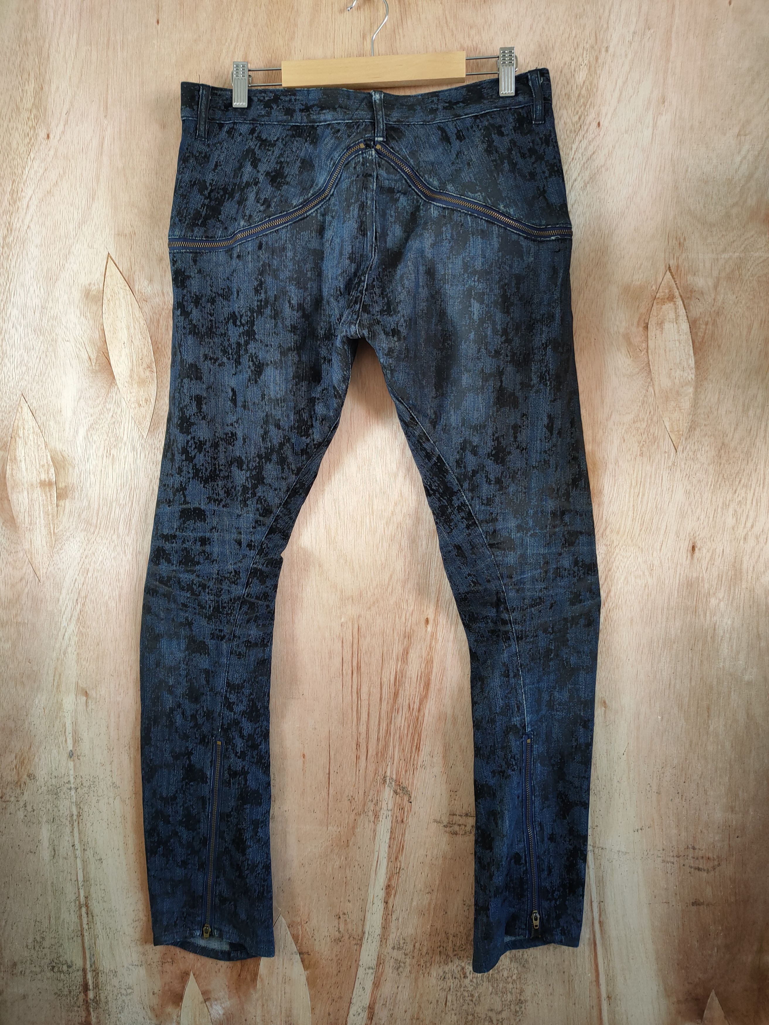 Japanese Brand VINTAGE STOF FADED CURVE LEG ZIPPER PANTS Size US 32 / EU 48 - 7 Thumbnail