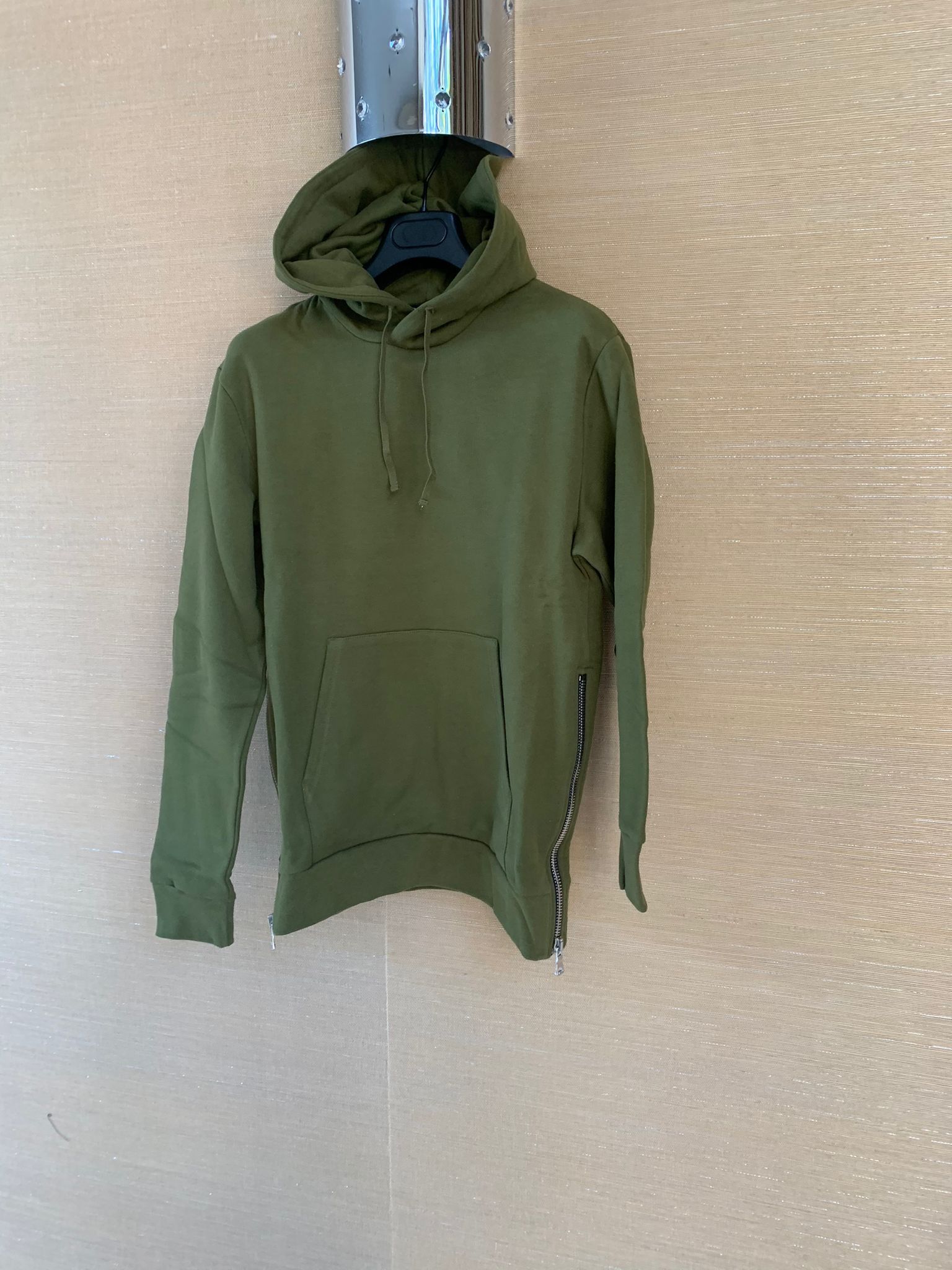 Balmain Side Zip Pullover Hoodie in Dirty Green Size US S / EU 44-46 / 1 - 2 Thumbnail