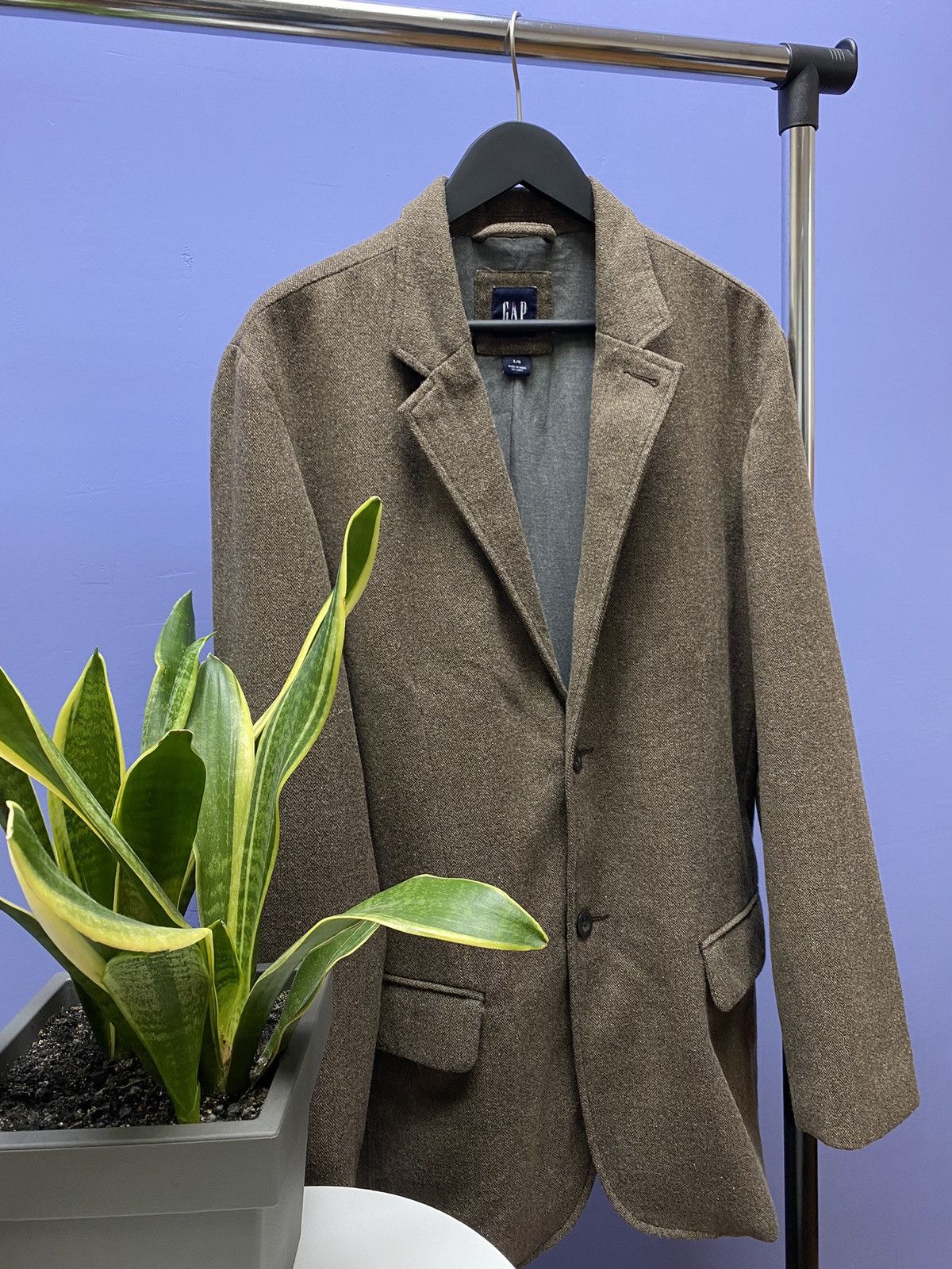 Gap Gap Brown Blazer Size L Size 44L - 3 Thumbnail