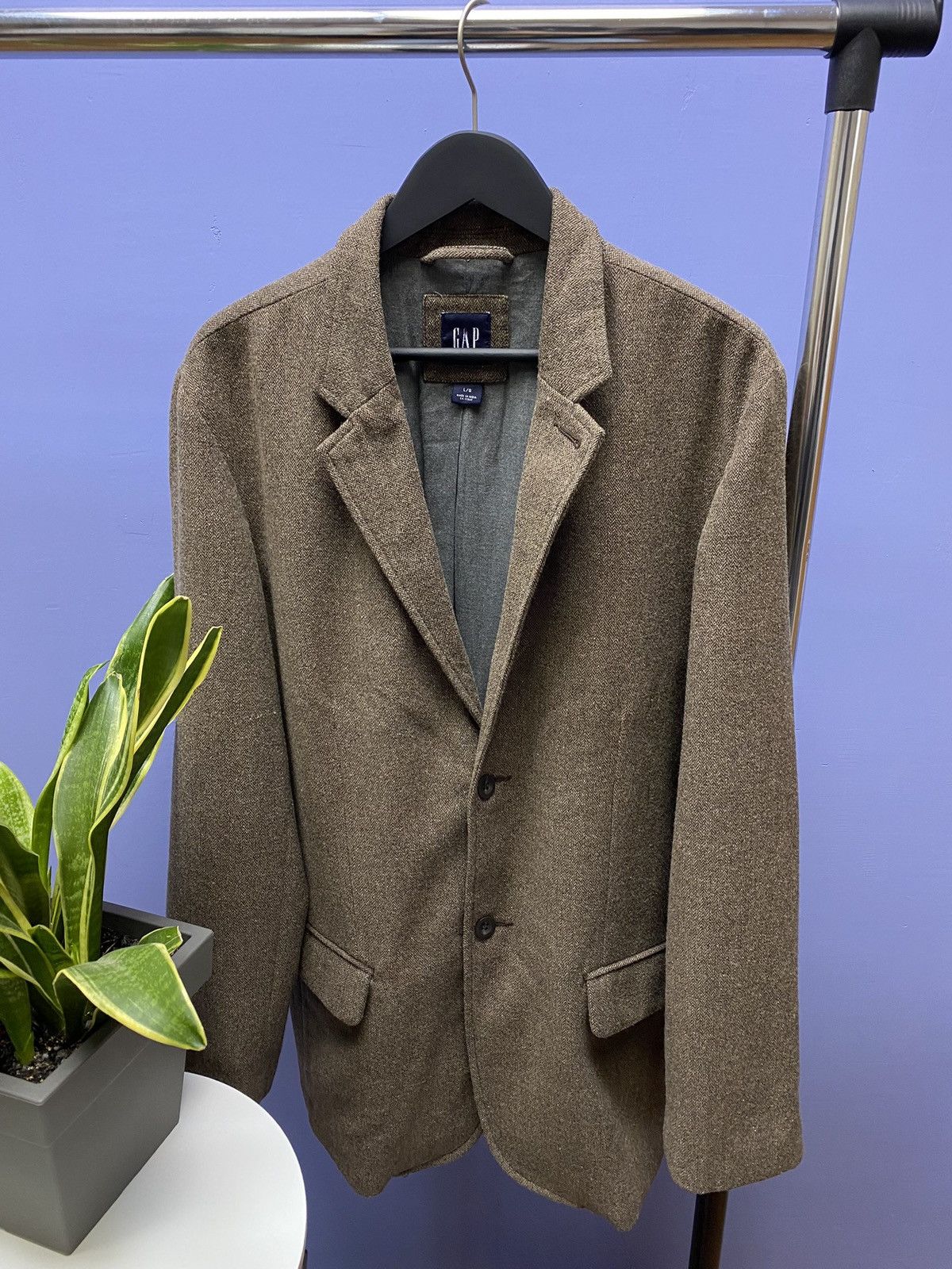 Gap Gap Brown Blazer Size L Size 44L - 5 Thumbnail