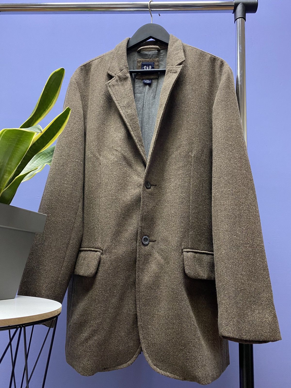 Gap Gap Brown Blazer Size L Size 44L - 4 Thumbnail