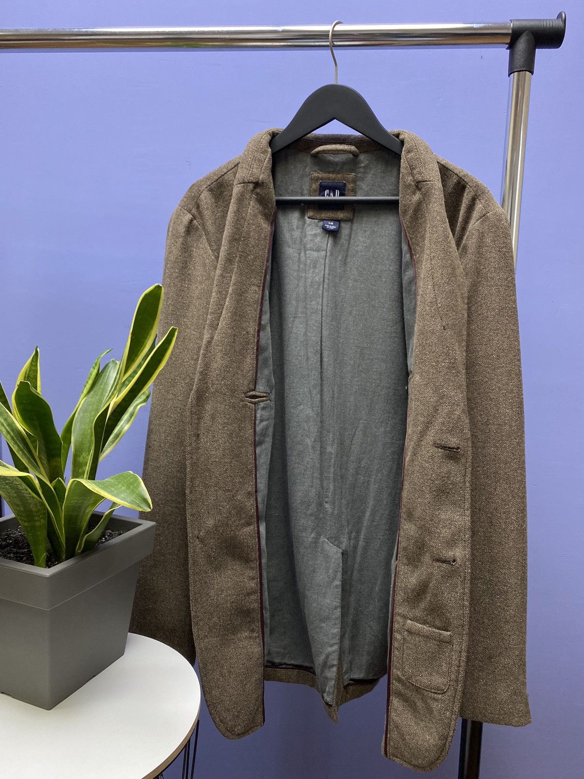 Gap Gap Brown Blazer Size L Size 44L - 17 Thumbnail