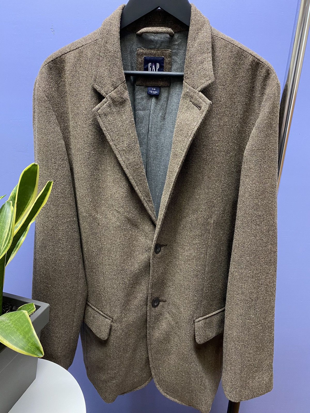 Gap Gap Brown Blazer Size L Size 44L - 8 Thumbnail