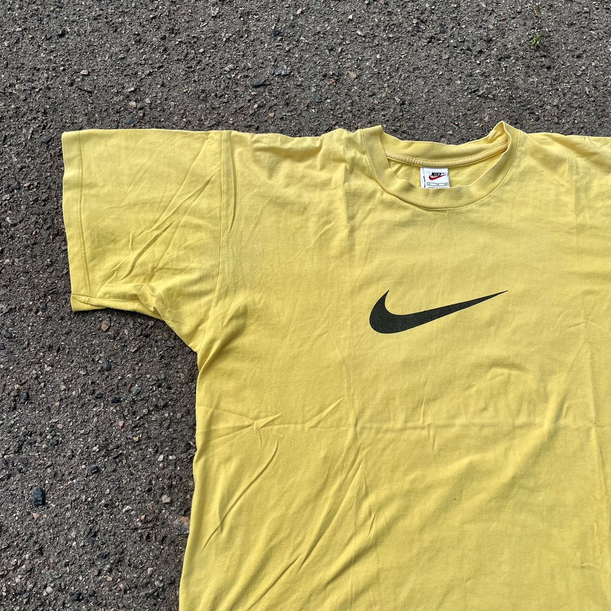 Vintage Vintage 90s Nike Swoosh Sun Faded Graphic Tee Streetwear XL Size US XL / EU 56 / 4 - 4 Thumbnail