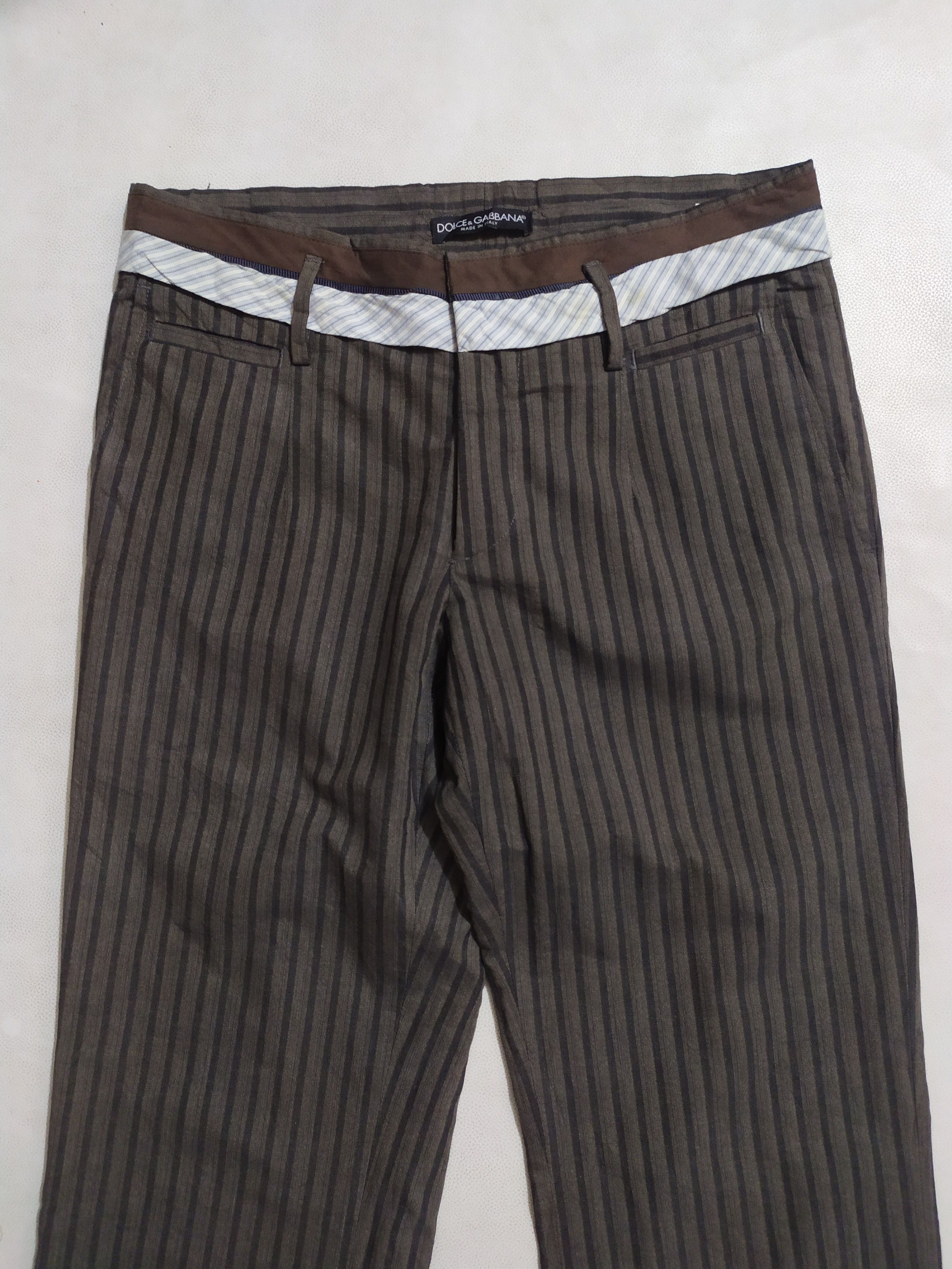 Dolce & Gabbana 🔥Dolce & Gabbana Stripe Casual Pants Size US 30 / EU 46 - 2 Thumbnail