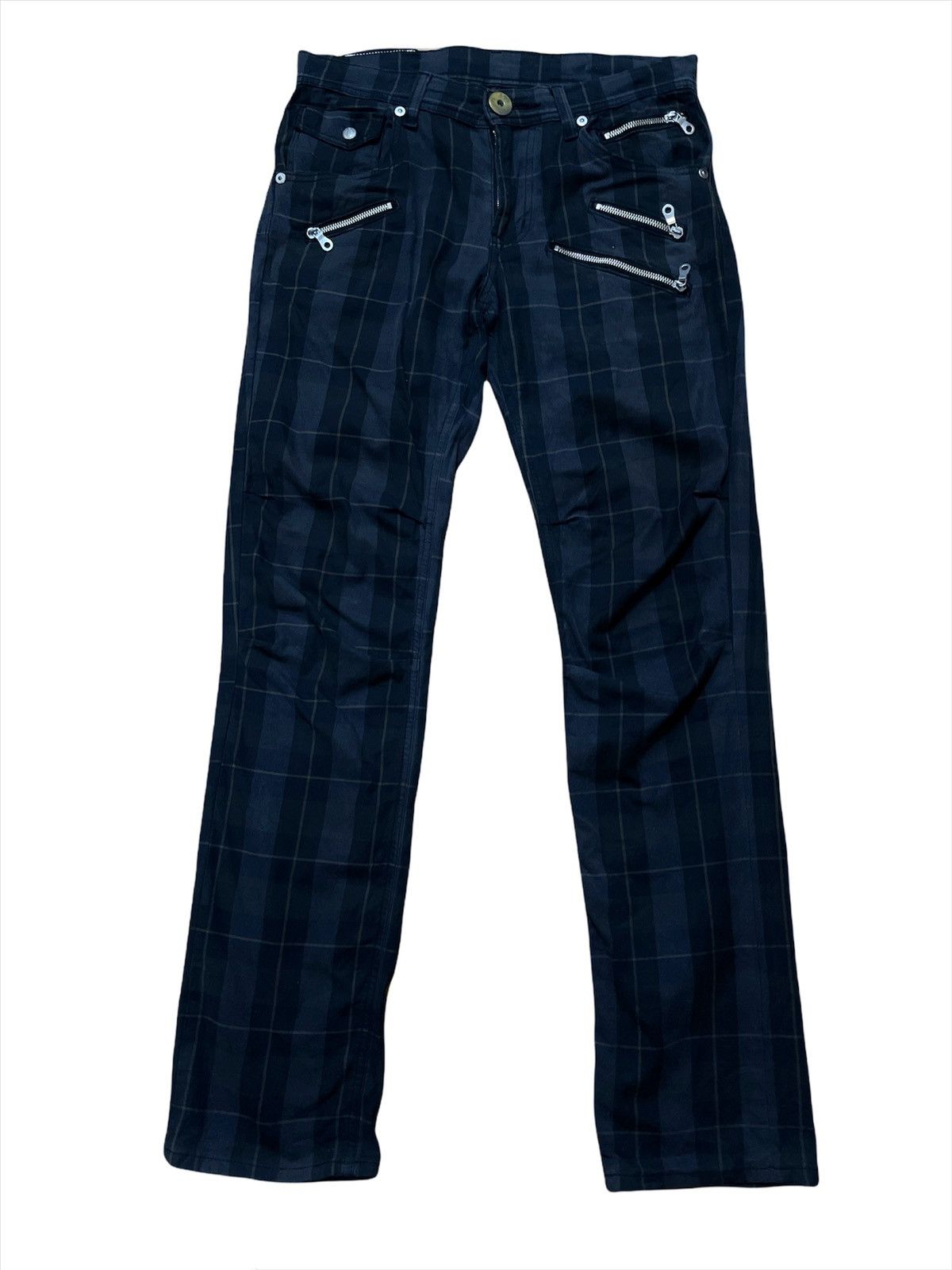 Lee × Seditionaries Lee Cowboy Union Made Buckle Back Multipocket Plaid Pants Size US 33 - 1 Thumbnail
