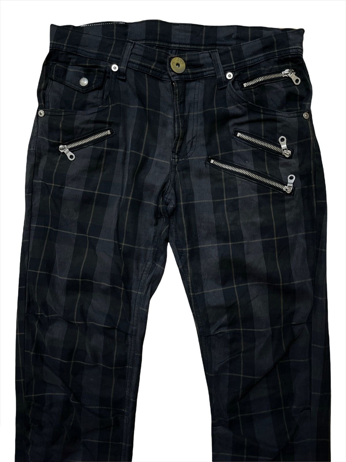 Lee × Seditionaries Lee Cowboy Union Made Buckle Back Multipocket Plaid Pants Size US 33 - 2 Thumbnail
