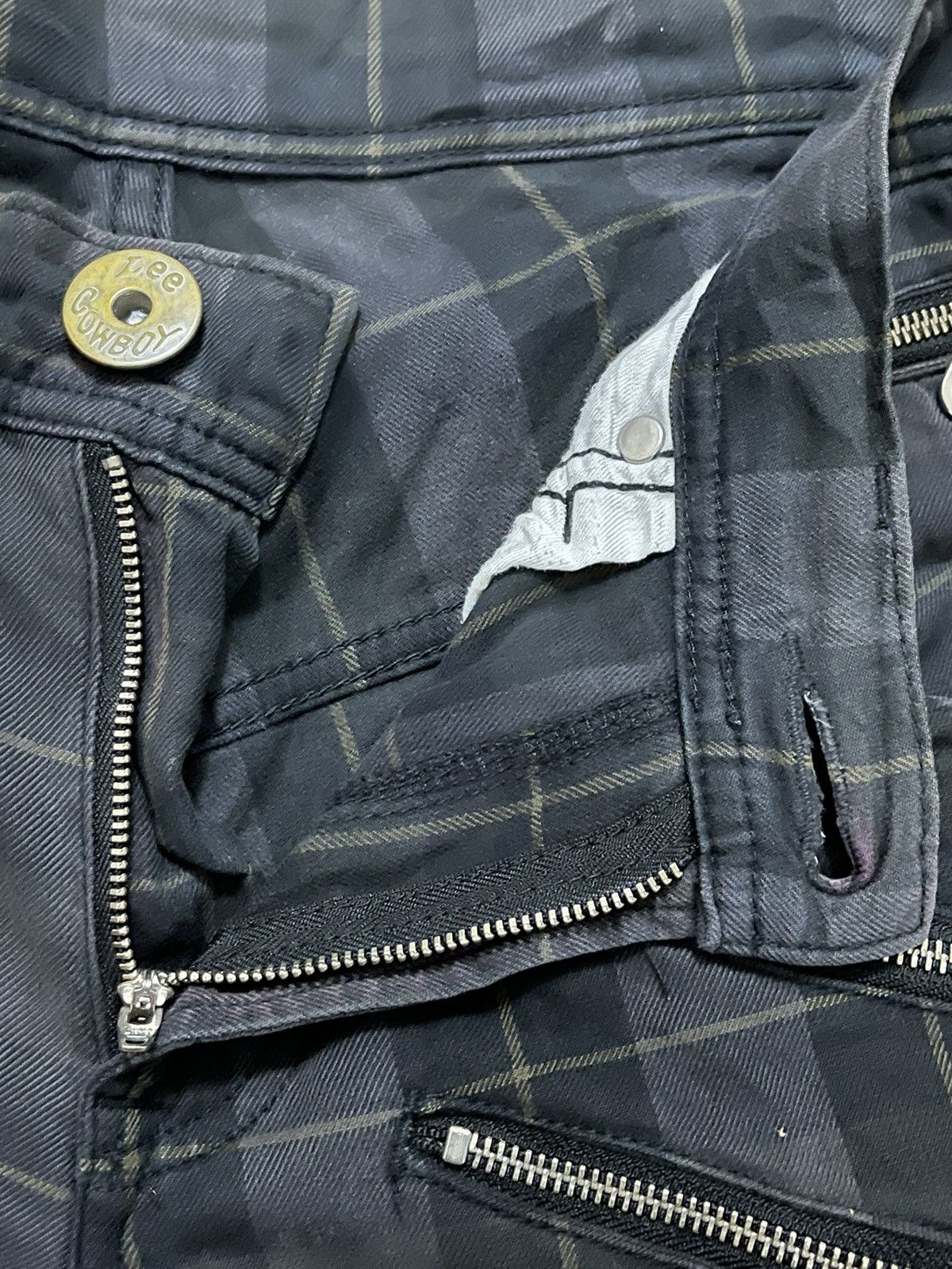 Lee × Seditionaries Lee Cowboy Union Made Buckle Back Multipocket Plaid Pants Size US 33 - 8 Thumbnail