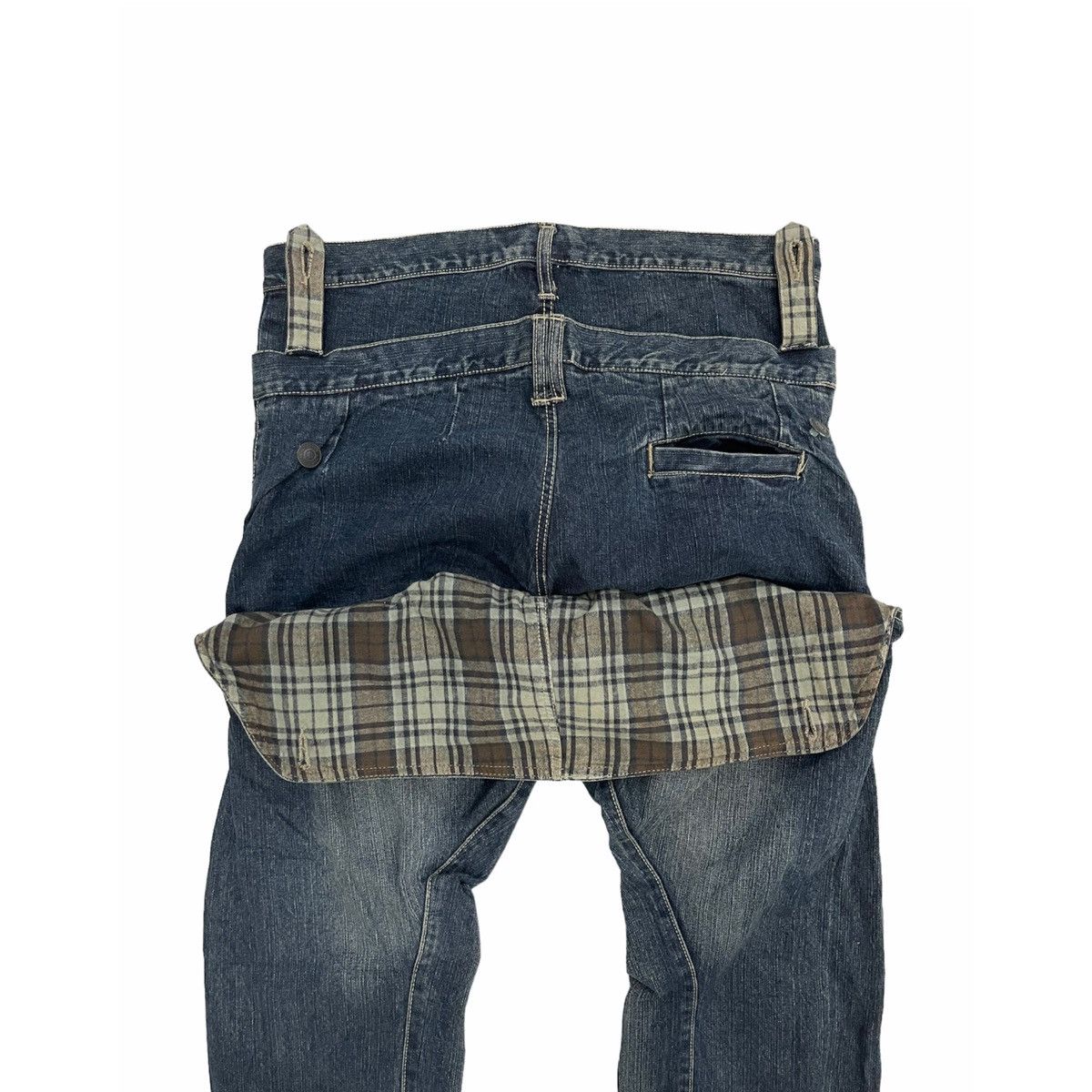 Designer × Japanese Brand Japanese Brand Rand Crap Double Waist Multipocket Denim Pant Size US 35 - 10 Thumbnail