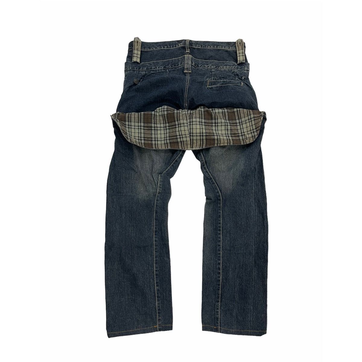 Designer × Japanese Brand Japanese Brand Rand Crap Double Waist Multipocket Denim Pant Size US 35 - 9 Thumbnail