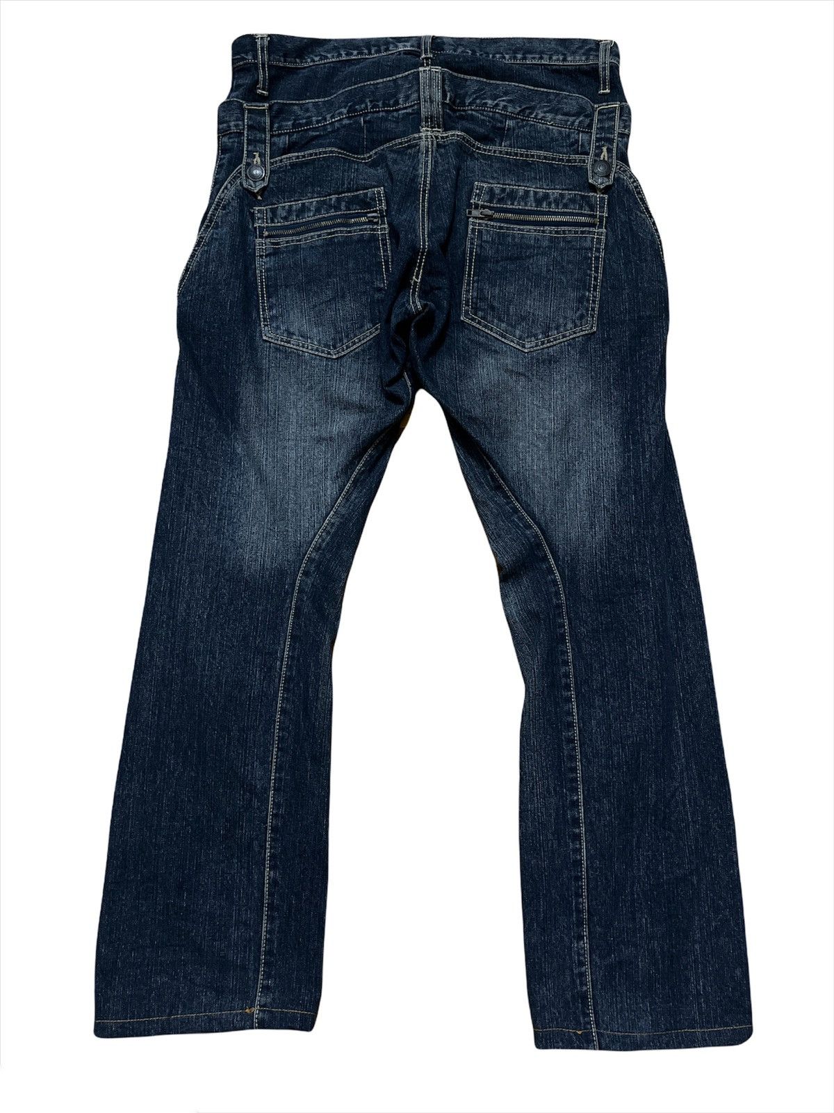 Designer × Japanese Brand Japanese Brand Rand Crap Double Waist Multipocket Denim Pant Size US 35 - 3 Thumbnail