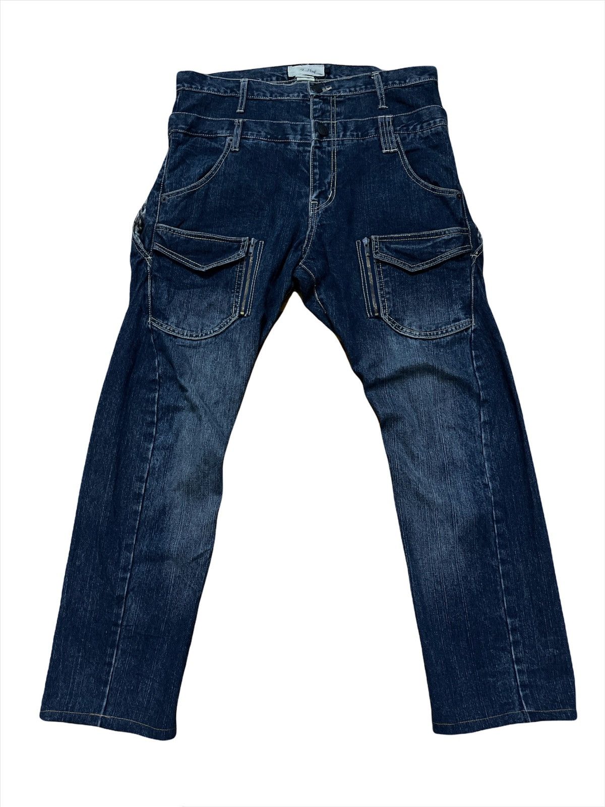Japanese Brand Rand Crap Double Waist Multipocket Denim Pant