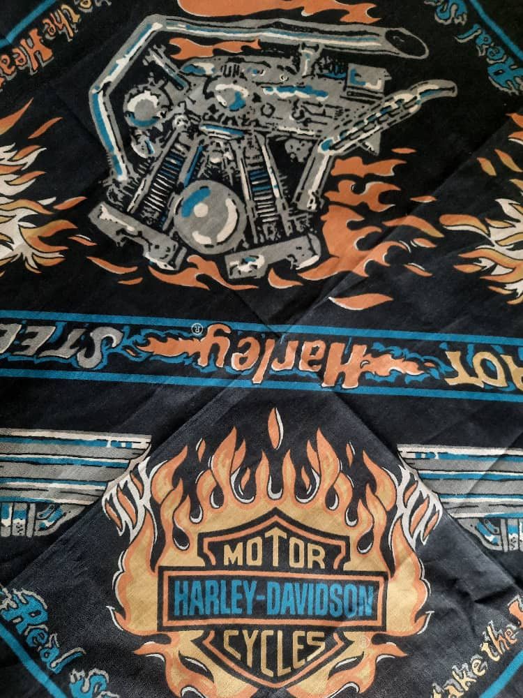Harley Davidson × Vintage 🔥RARE Vintage Harley Davidson 3D Scarve 80s USA 🇺🇸 Size ONE SIZE - 9 Thumbnail