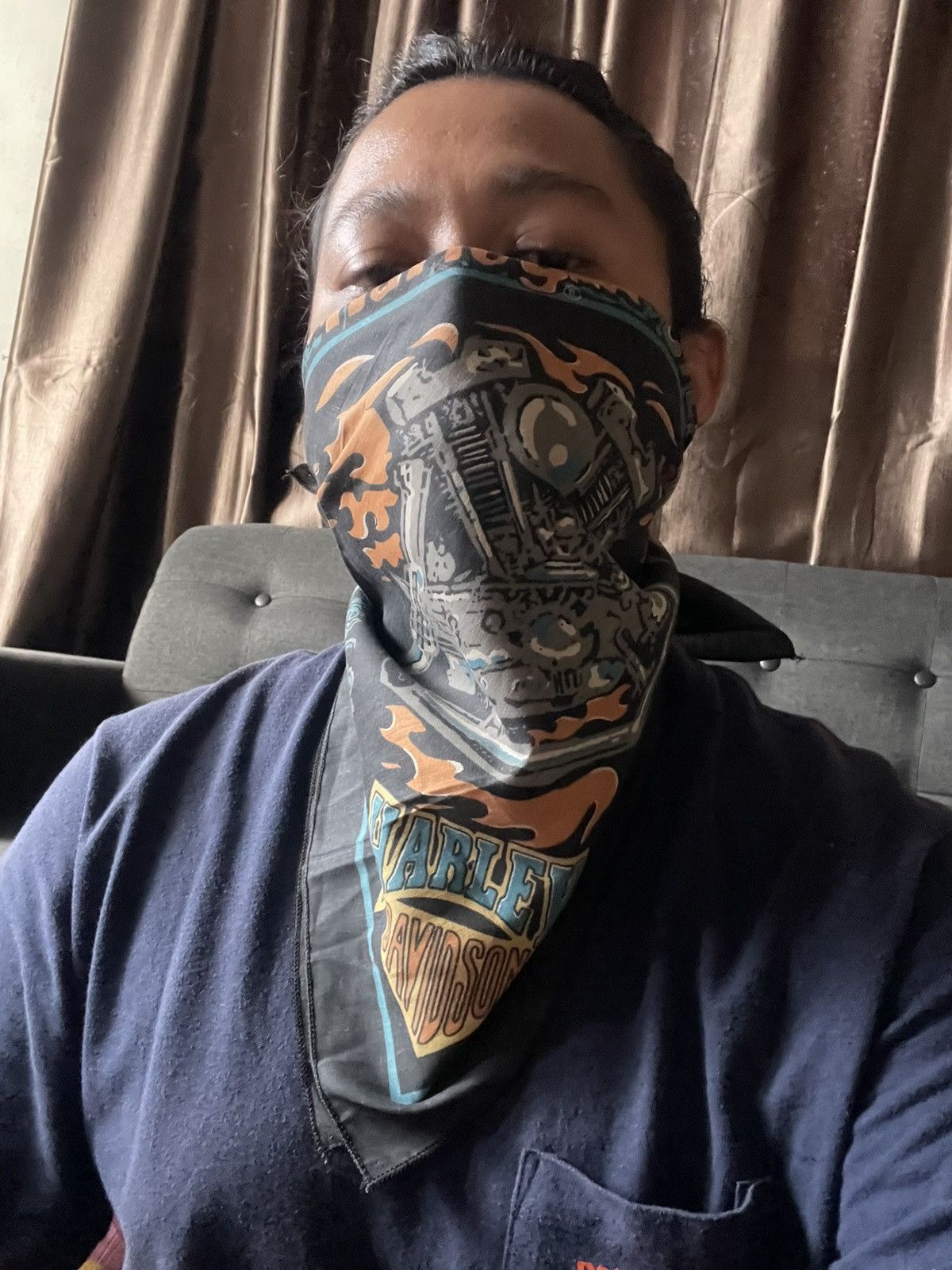 Harley Davidson × Vintage 🔥RARE Vintage Harley Davidson 3D Scarve 80s USA 🇺🇸 Size ONE SIZE - 12 Thumbnail