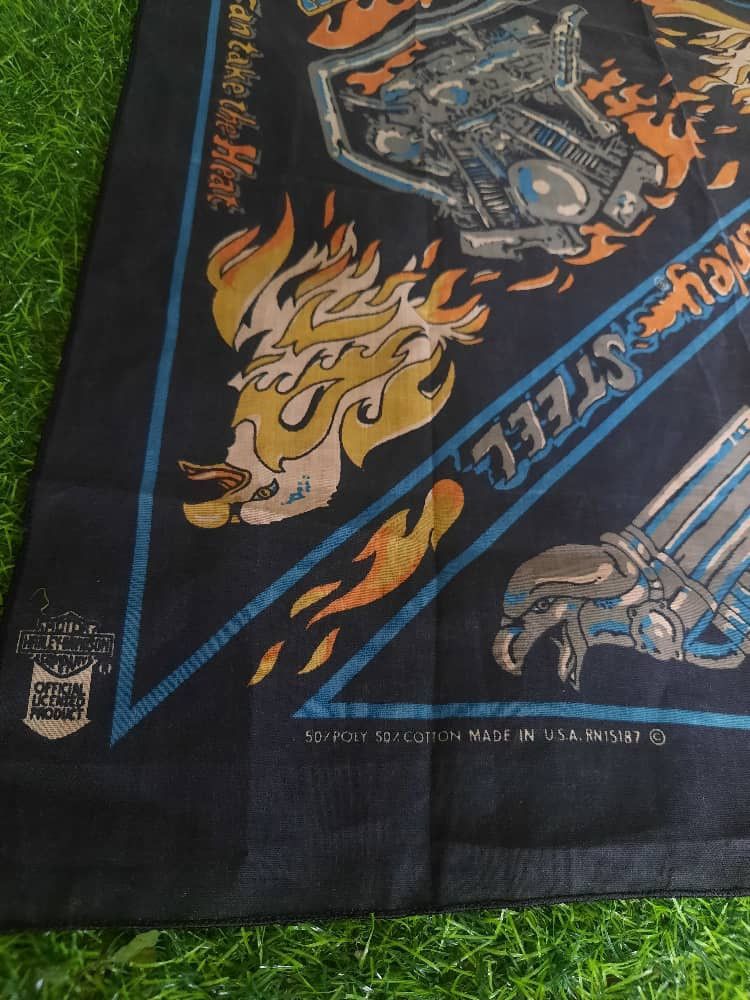 Harley Davidson × Vintage 🔥RARE Vintage Harley Davidson 3D Scarve 80s USA 🇺🇸 Size ONE SIZE - 6 Thumbnail