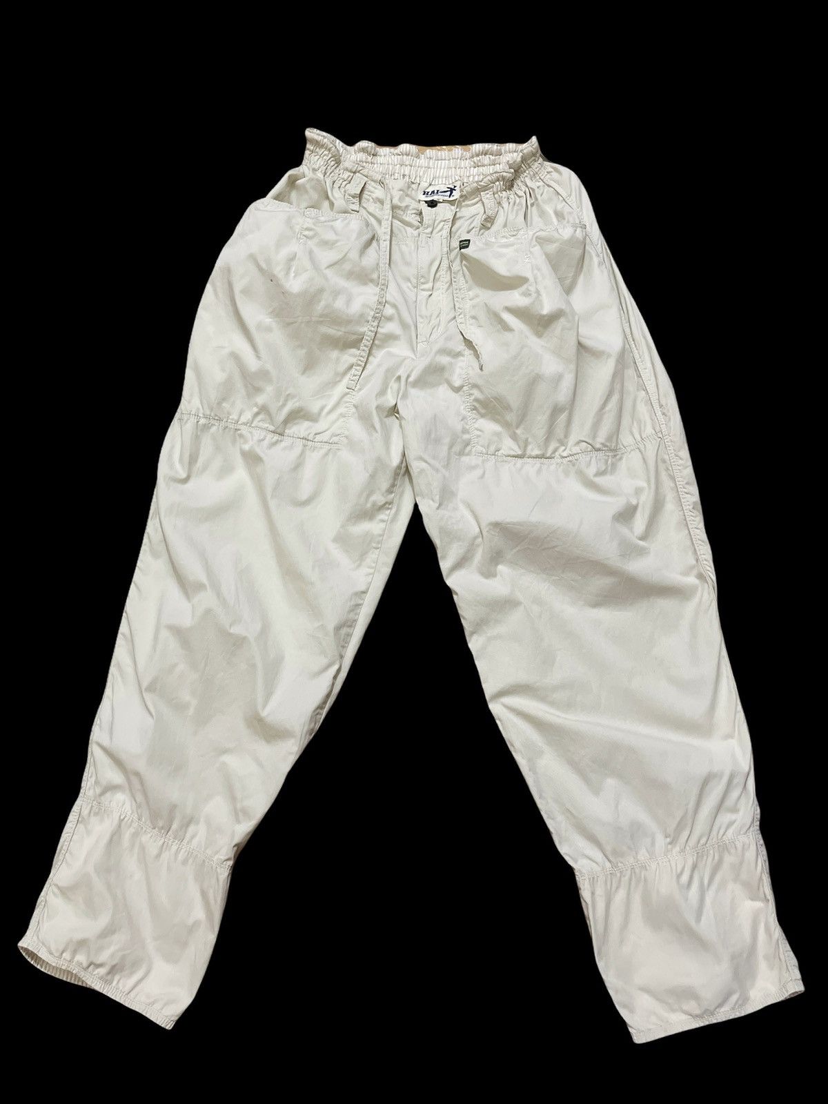 image of Hai Sporting Gear By Issey Miyake Drawstring Pants in White Milk, Men's (Size 30)