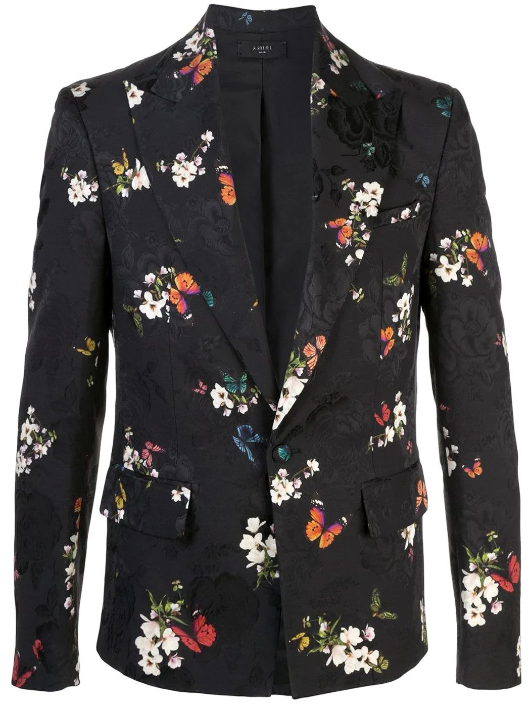 Amiri Men's Butterfly Jacquard Blazer Suiting in Black Size 36R - 1 Thumbnail