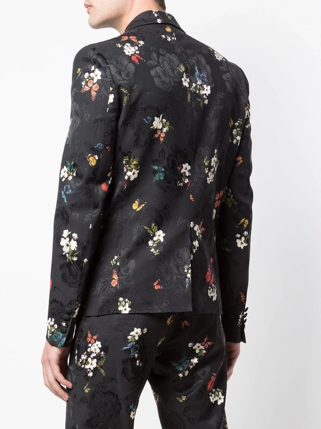 Amiri Men's Butterfly Jacquard Blazer Suiting in Black Size 36R - 6 Thumbnail