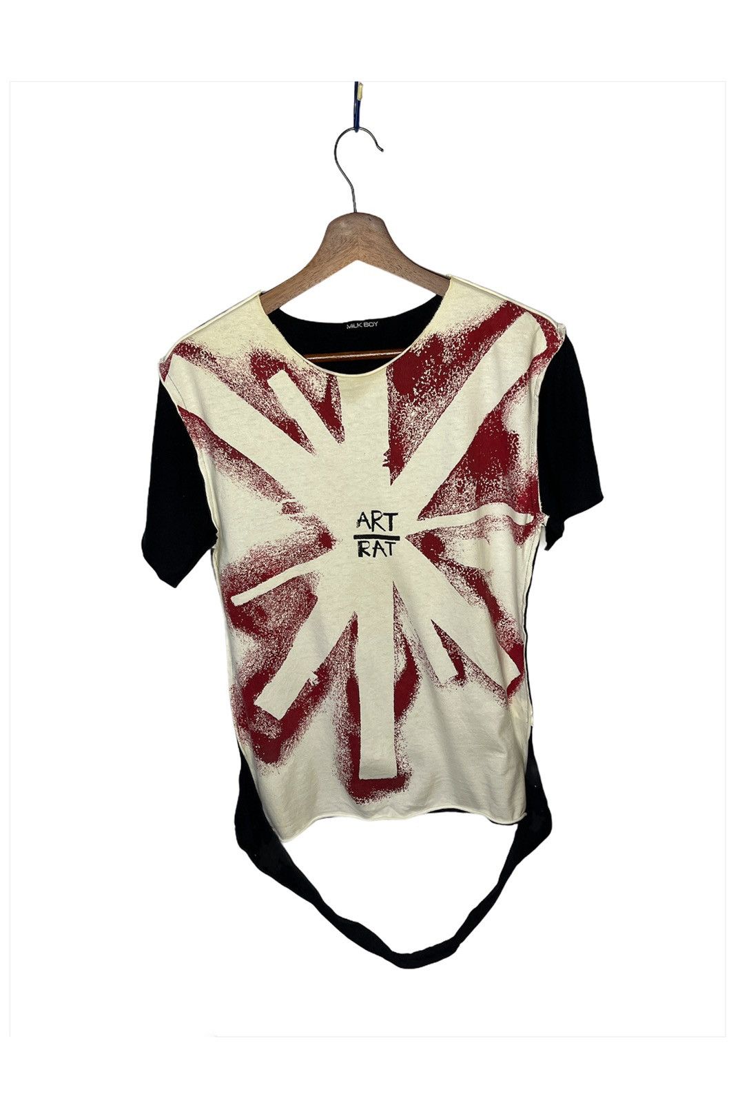 image of 20471120 x Beauty Beast Vintage Milk Boy Riot Art Rat Punk Tee, Men's (Size Medium)