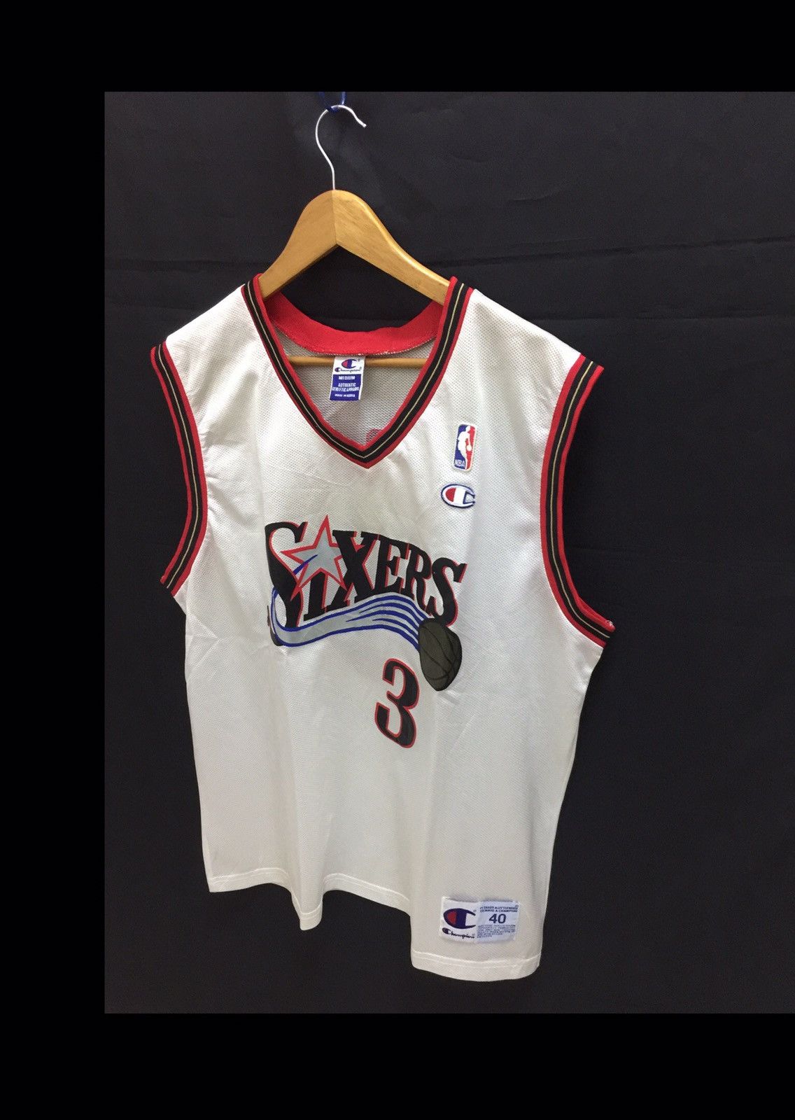 Champion × NBA × Vintage Vintage Philadelphia Sixers Allen Iverson Champion NBA Size US M / EU 48-50 / 2 - 2 Thumbnail