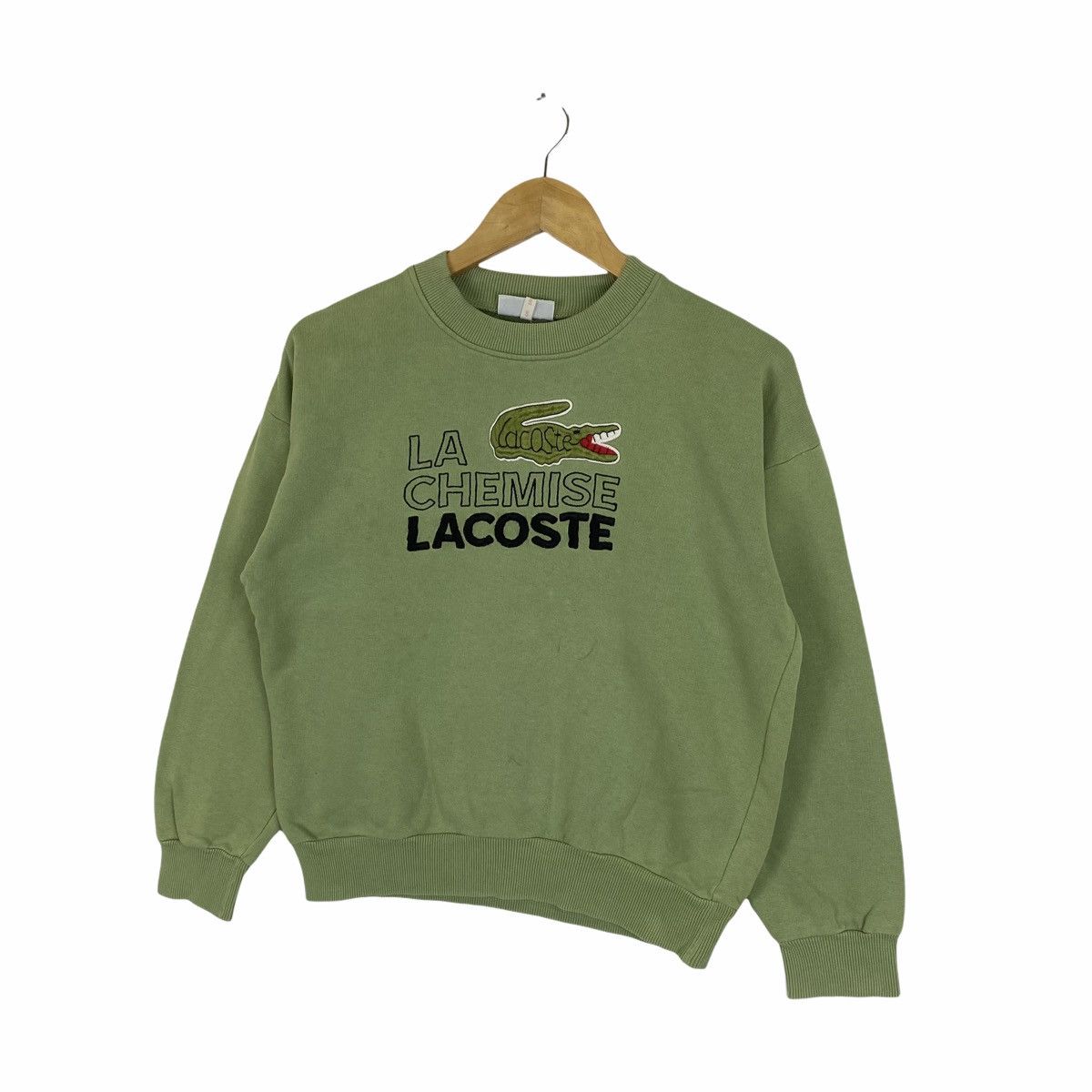 Lacoste × Vintage Vintage CHEMISE LACOSTE Big Logo Embroidered Sweatshirt Size US XS / EU 42 / 0 - 3 Thumbnail