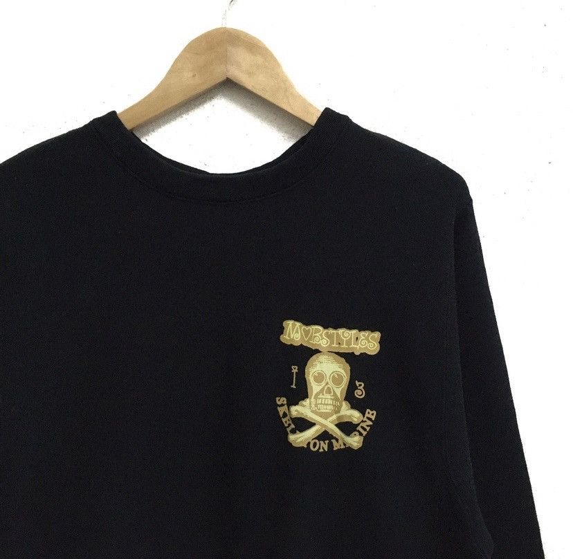 Japanese Brand × Vintage MOBSTYLES SKELETON MARINE Skull Streetwear Sweatshirt Jumper Size US L / EU 52-54 / 3 - 3 Thumbnail