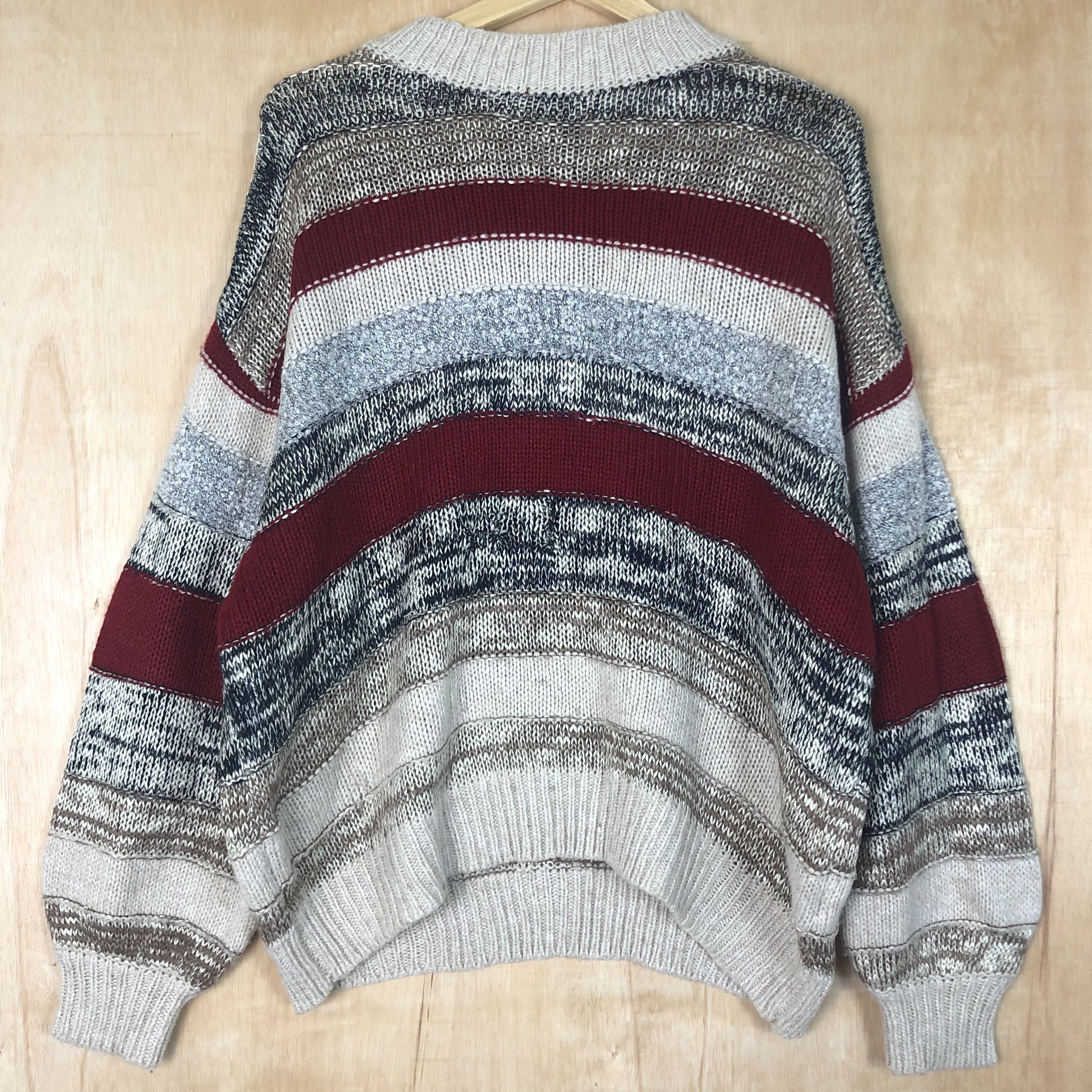 Aran Isles Knitwear × Japanese Brand DLL Cube Sugar Authentic oversized Knitwear like coogi #c017 Size US M / EU 48-50 / 2 - 3 Thumbnail