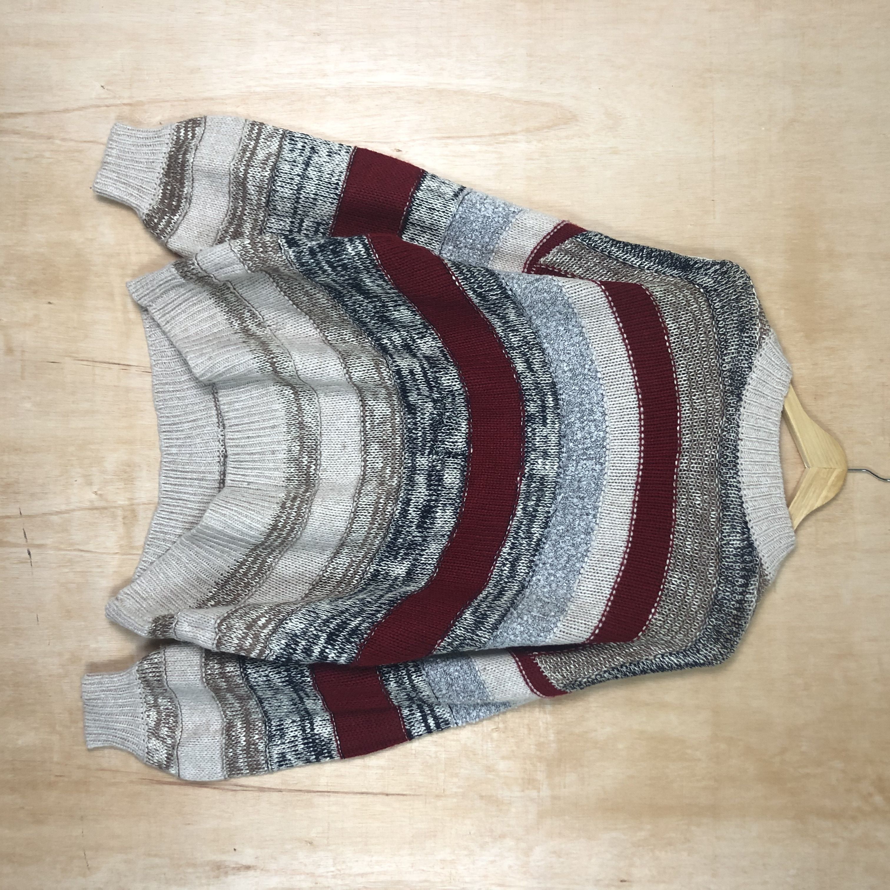 image of Aran Isles Knitwear x Coloured Cable Knit Sweater Dl Cube Sugar Authentic Oversized Knitwear Like C