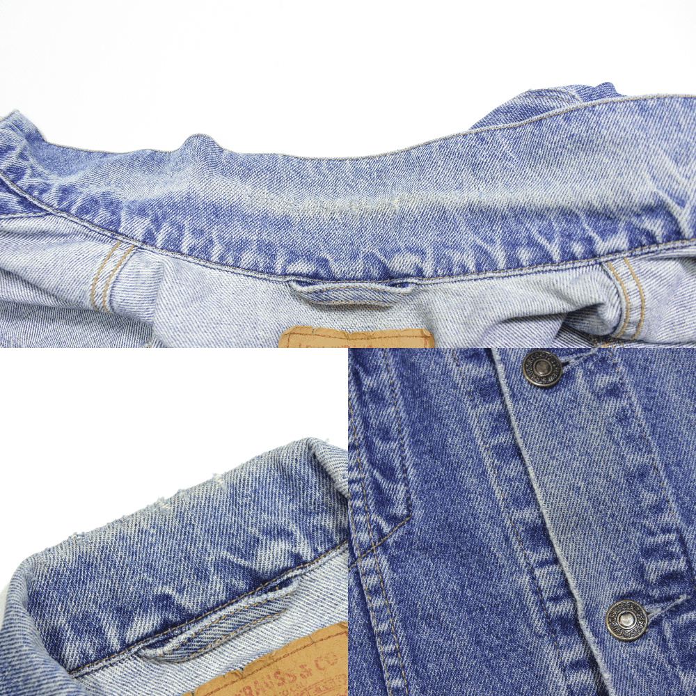 Levi's 90S Blue Texas Vintage Denim Jacket Size US M / EU 48-50 / 2 - 9 Thumbnail