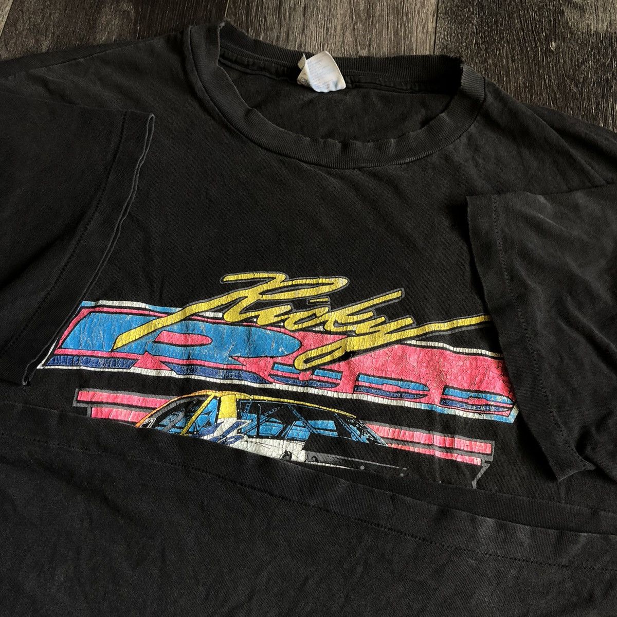 NASCAR Vintage 1990s NASCAR Ricky Rudd Racing Graphic Logo T Shirt Size US XL / EU 56 / 4 - 5 Thumbnail