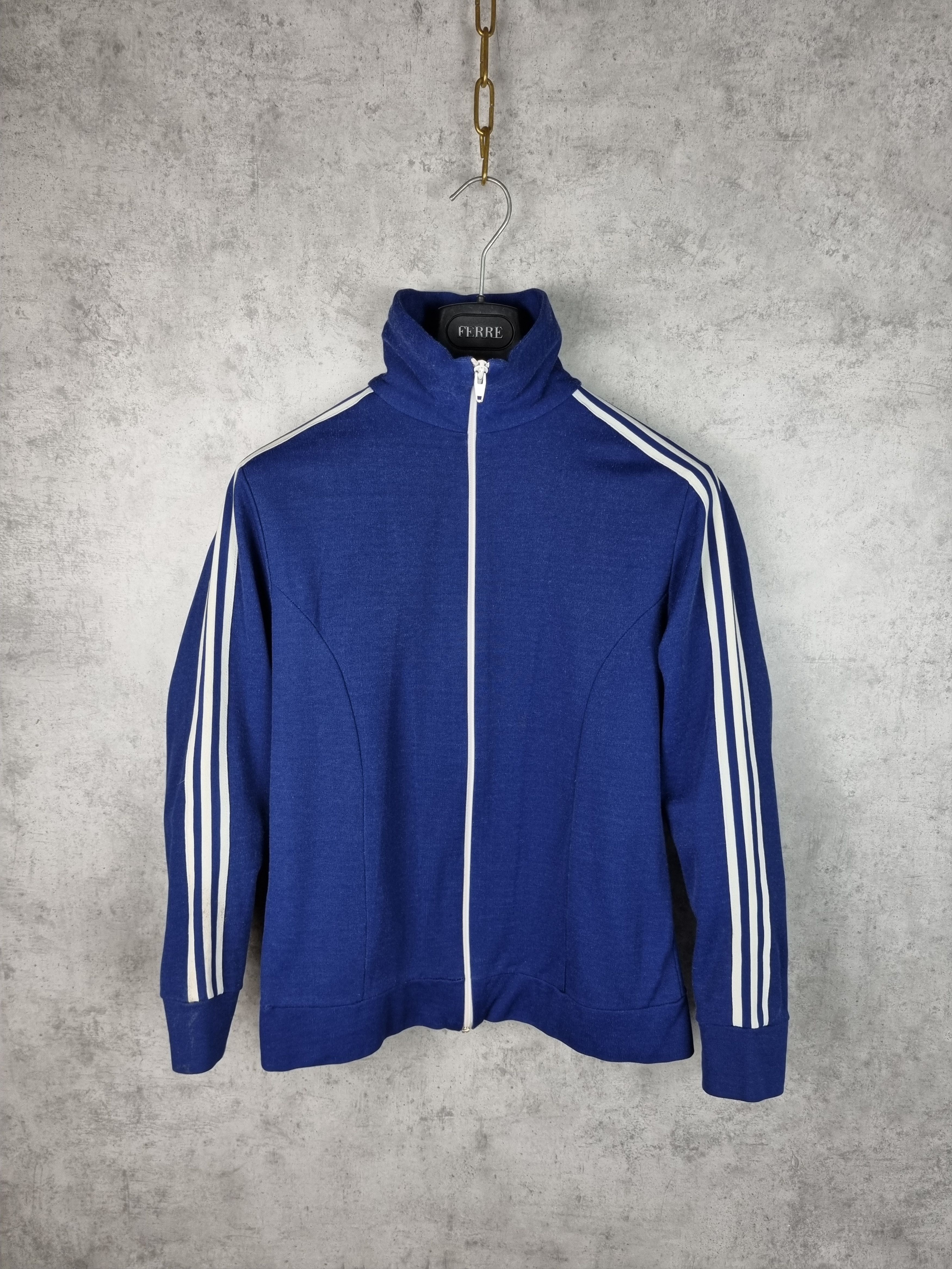 Adidas × Vintage 70s 80s long-necked ADIDAS track top side tapes rare Size US S / EU 44-46 / 1 - 2 Thumbnail