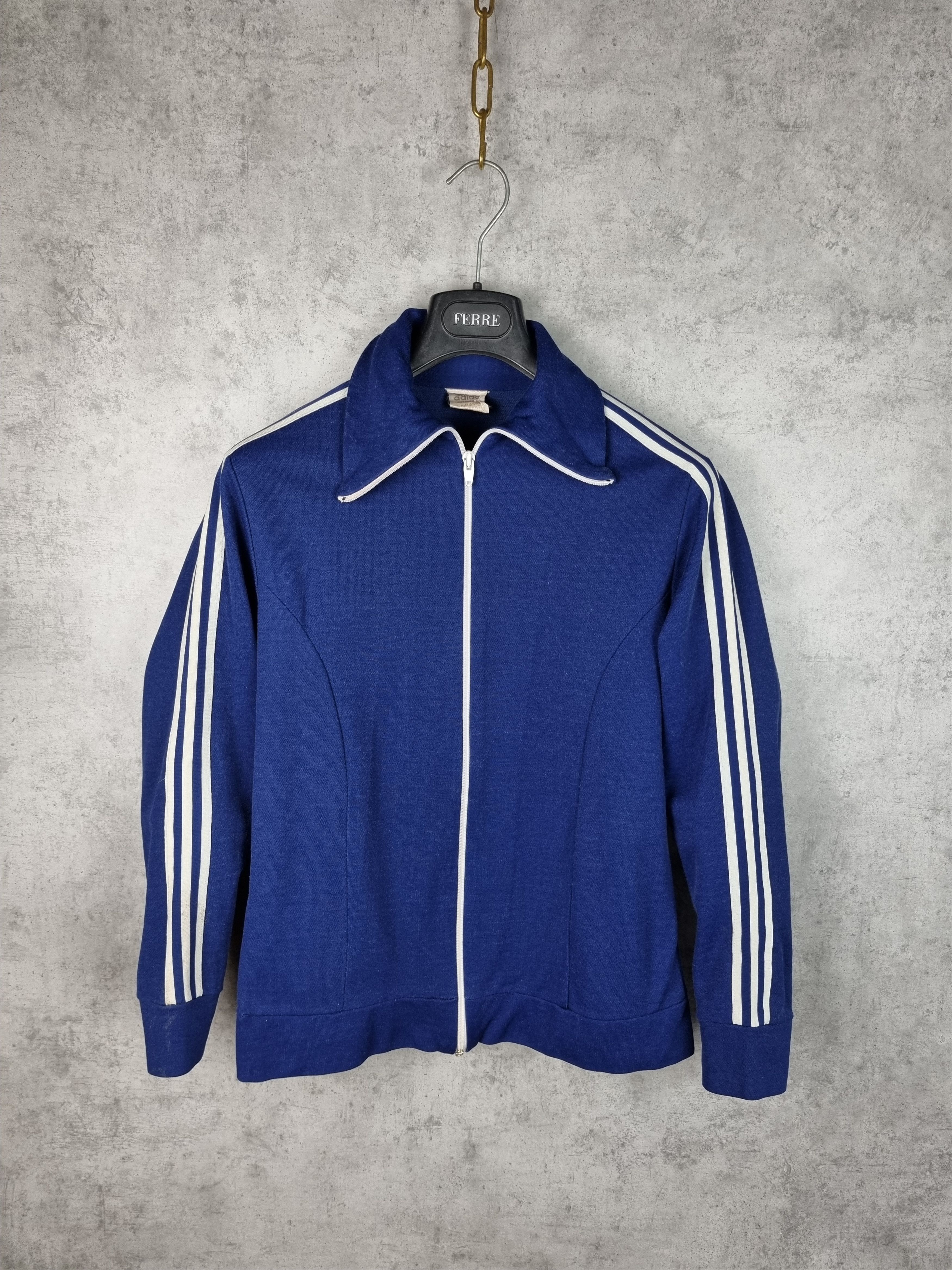 Adidas × Vintage 70s 80s long-necked ADIDAS track top side tapes rare Size US S / EU 44-46 / 1 - 1 Thumbnail