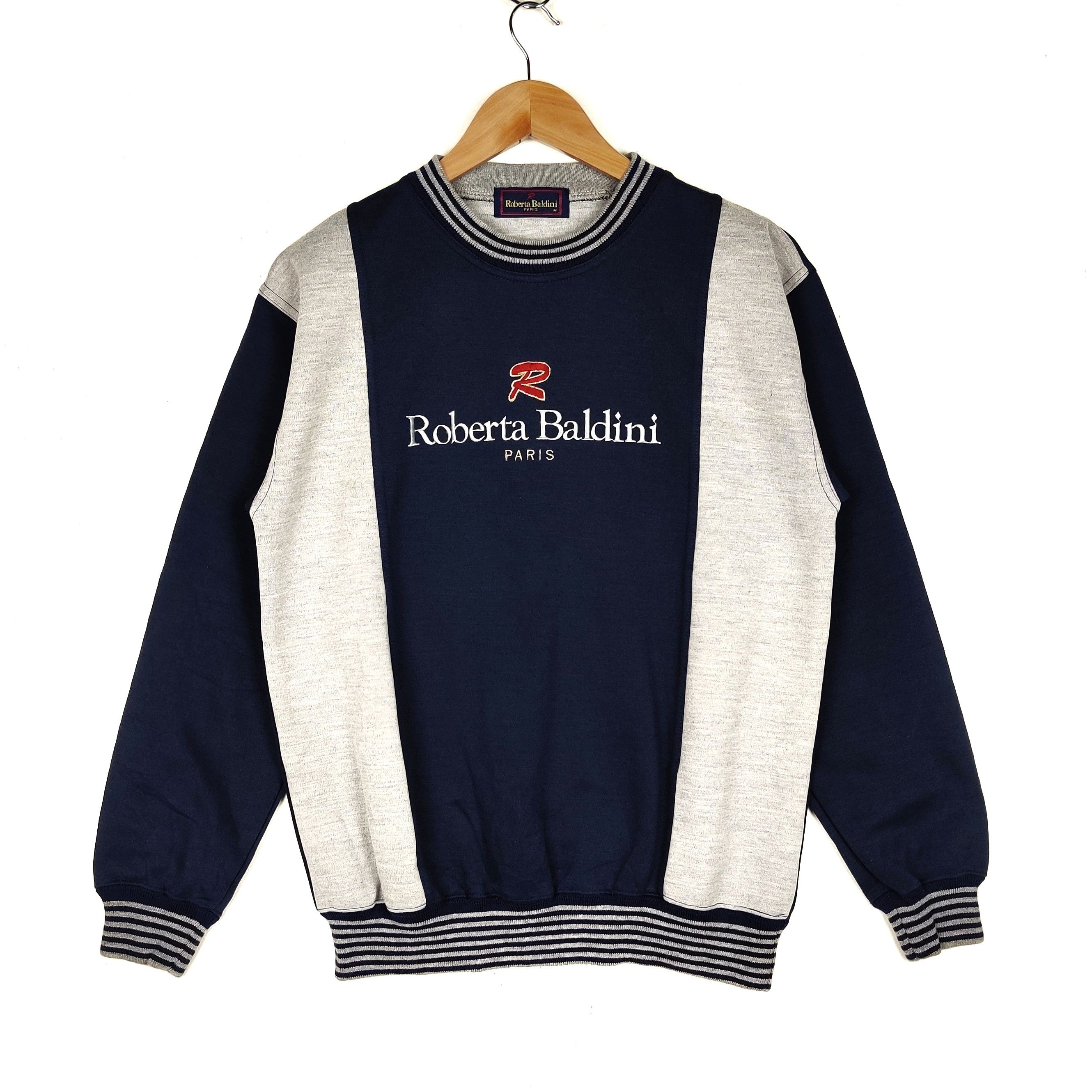 Vintage Vintage Roberta Baldini Paris Crewneck Embroidered Size US M / EU 48-50 / 2 - 1 Thumbnail