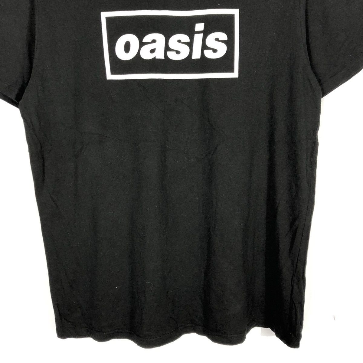 Band Tees × Vintage 🔥OG🔥Iconic Madchester Oasis Box Logo Promo Britpop Tee Size US XL / EU 56 / 4 - 3 Thumbnail