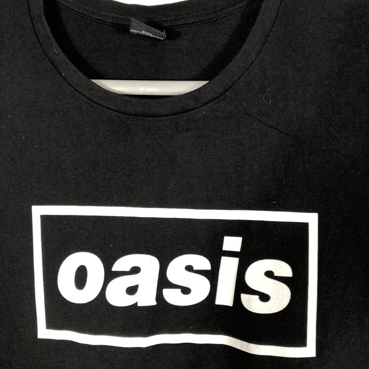 Band Tees × Vintage 🔥OG🔥Iconic Madchester Oasis Box Logo Promo Britpop Tee Size US XL / EU 56 / 4 - 4 Thumbnail