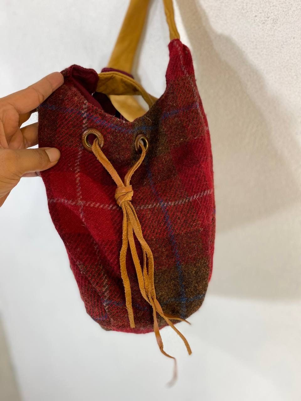 Designer × Harris Tweed Harris tweed wool bag nice design Size ONE SIZE - 3 Thumbnail
