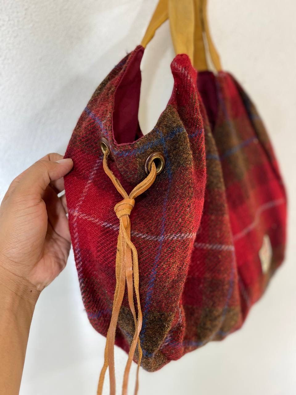 Designer × Harris Tweed Harris tweed wool bag nice design Size ONE SIZE - 4 Thumbnail