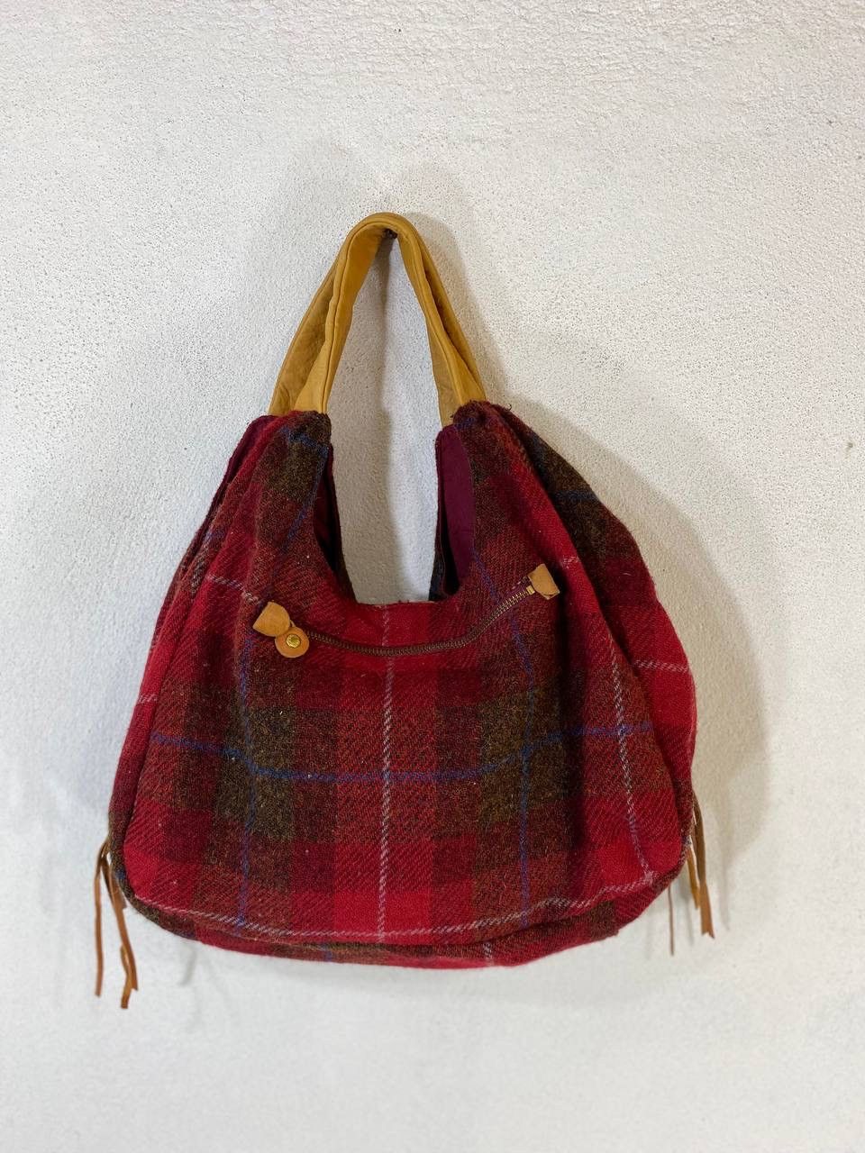 Designer × Harris Tweed Harris tweed wool bag nice design Size ONE SIZE - 5 Thumbnail
