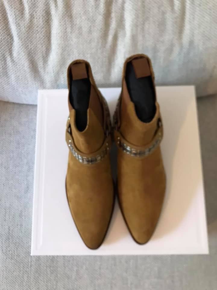 Celine o1rshd1 / 555 / Carmague Harness Boots in Havana Size US 7 / EU 40 - 4 Thumbnail