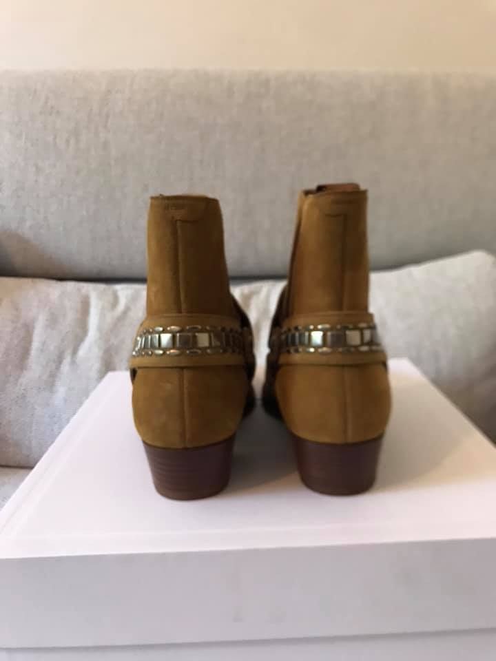 Celine o1rshd1 / 555 / Carmague Harness Boots in Havana Size US 7 / EU 40 - 3 Thumbnail