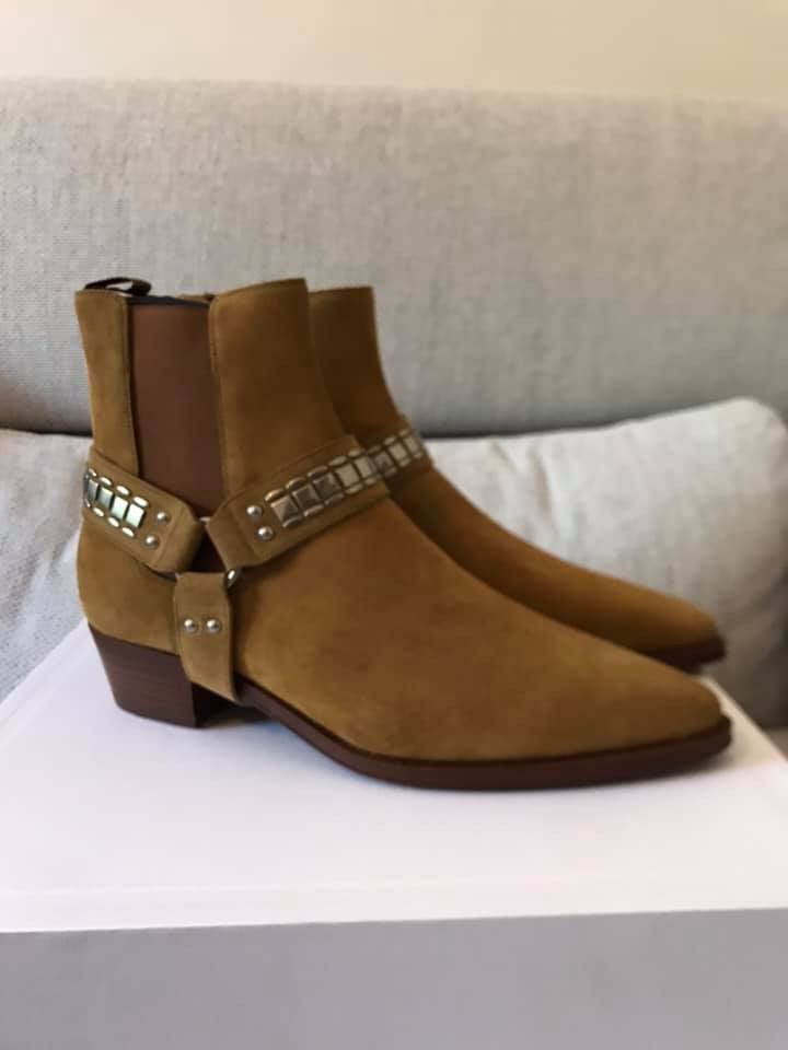 Celine o1rshd1 / 555 / Carmague Harness Boots in Havana Size US 7 / EU 40 - 7 Thumbnail