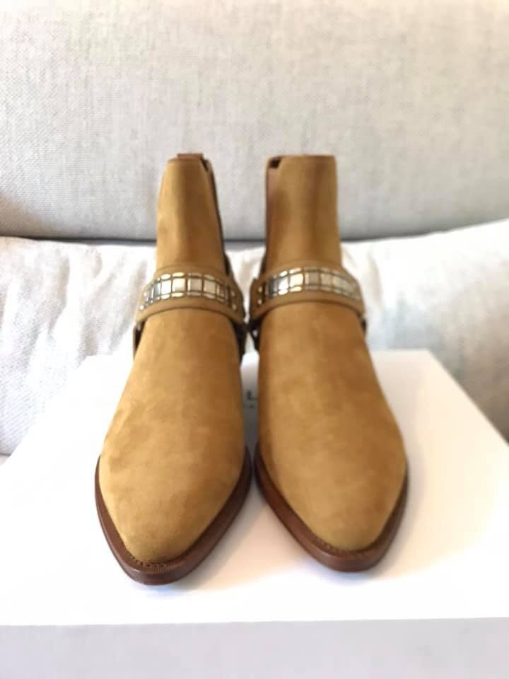 Celine o1rshd1 / 555 / Carmague Harness Boots in Havana Size US 7 / EU 40 - 6 Thumbnail