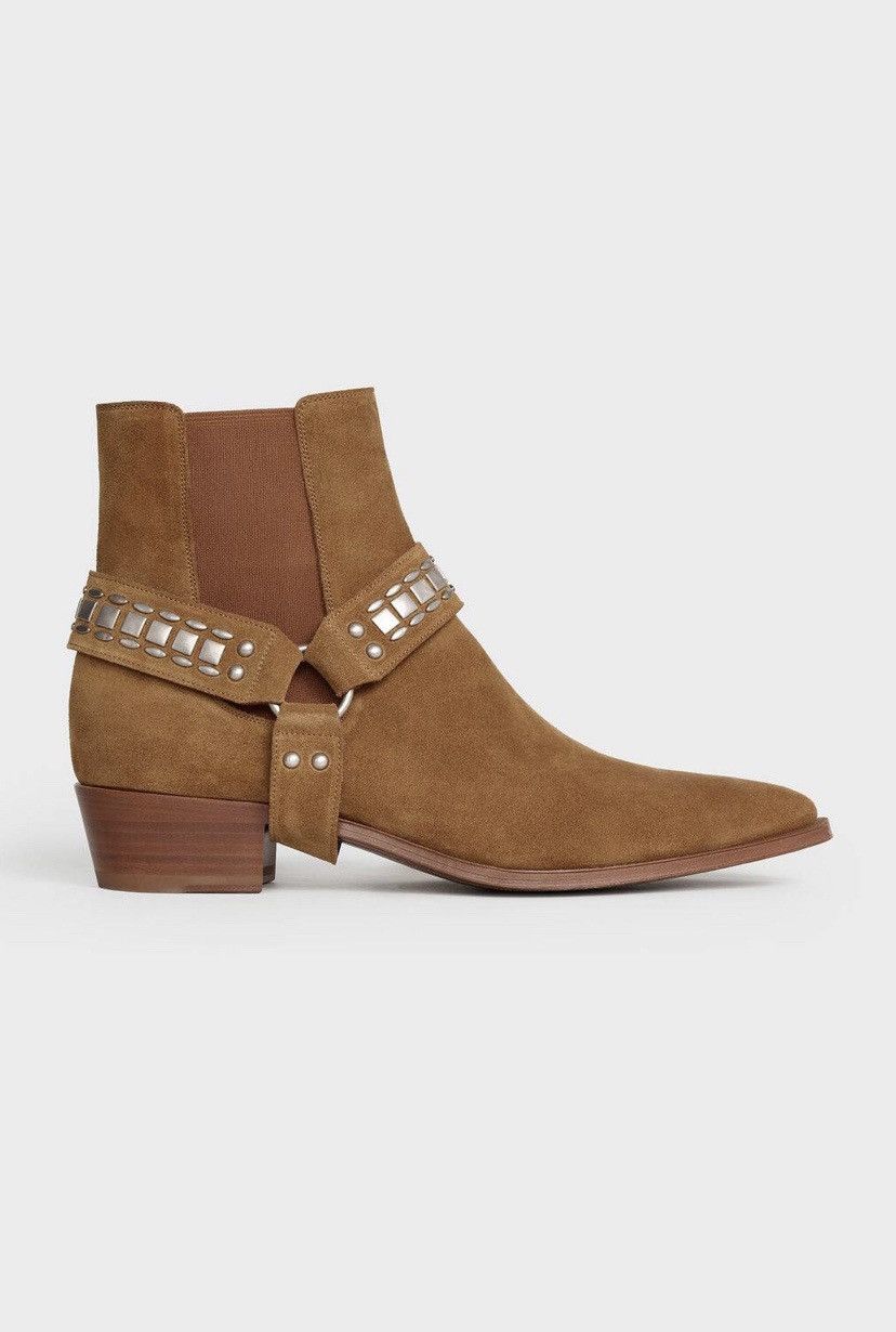 Celine o1rshd1 / 555 / Carmague Harness Boots in Havana Size US 7 / EU 40 - 9 Thumbnail