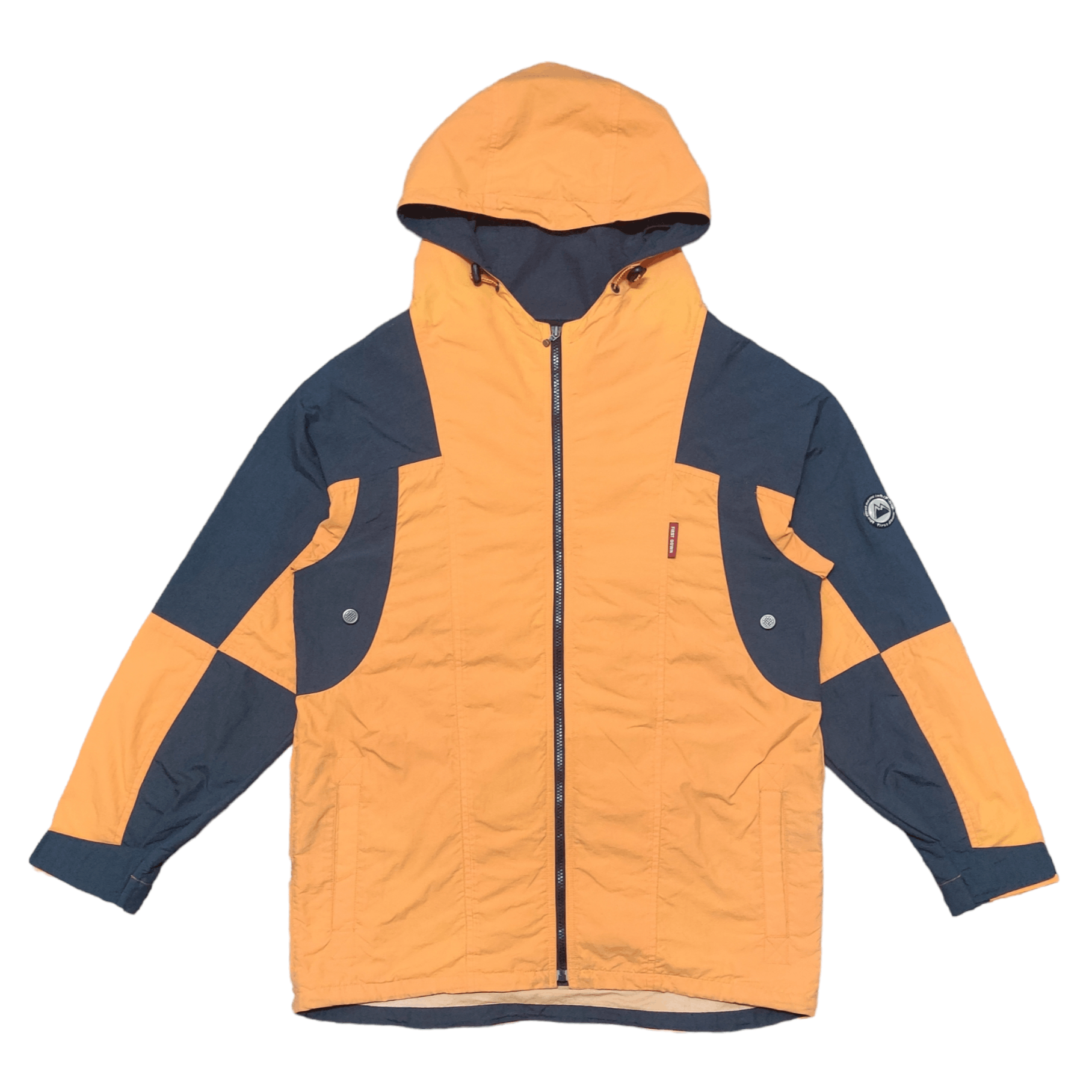 image of Outdoor Style Go Out x Vintage First Down Jacket in Orange/Black, Men's (Size Medium)