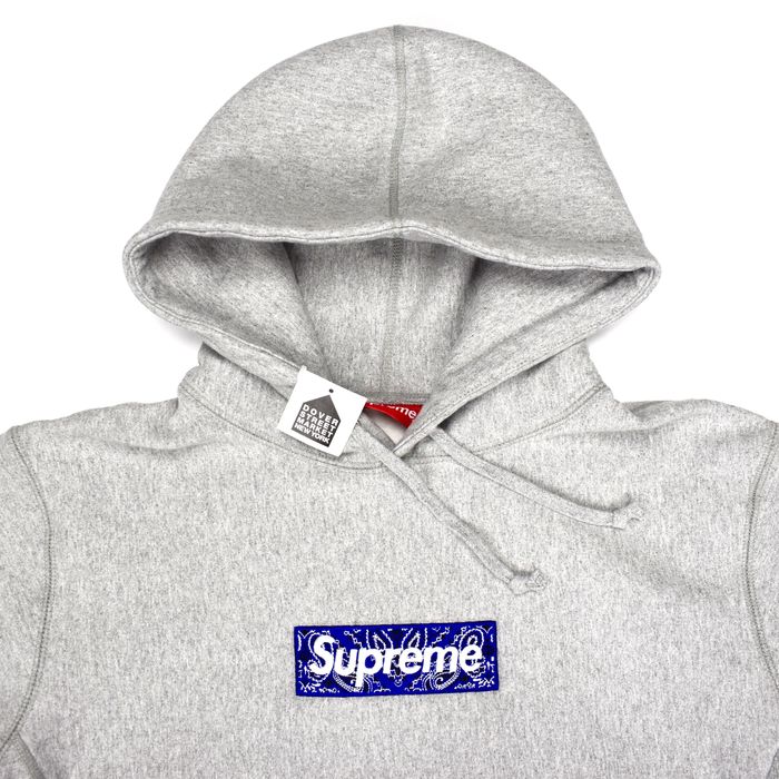 Supreme bandana best sale box logo grey