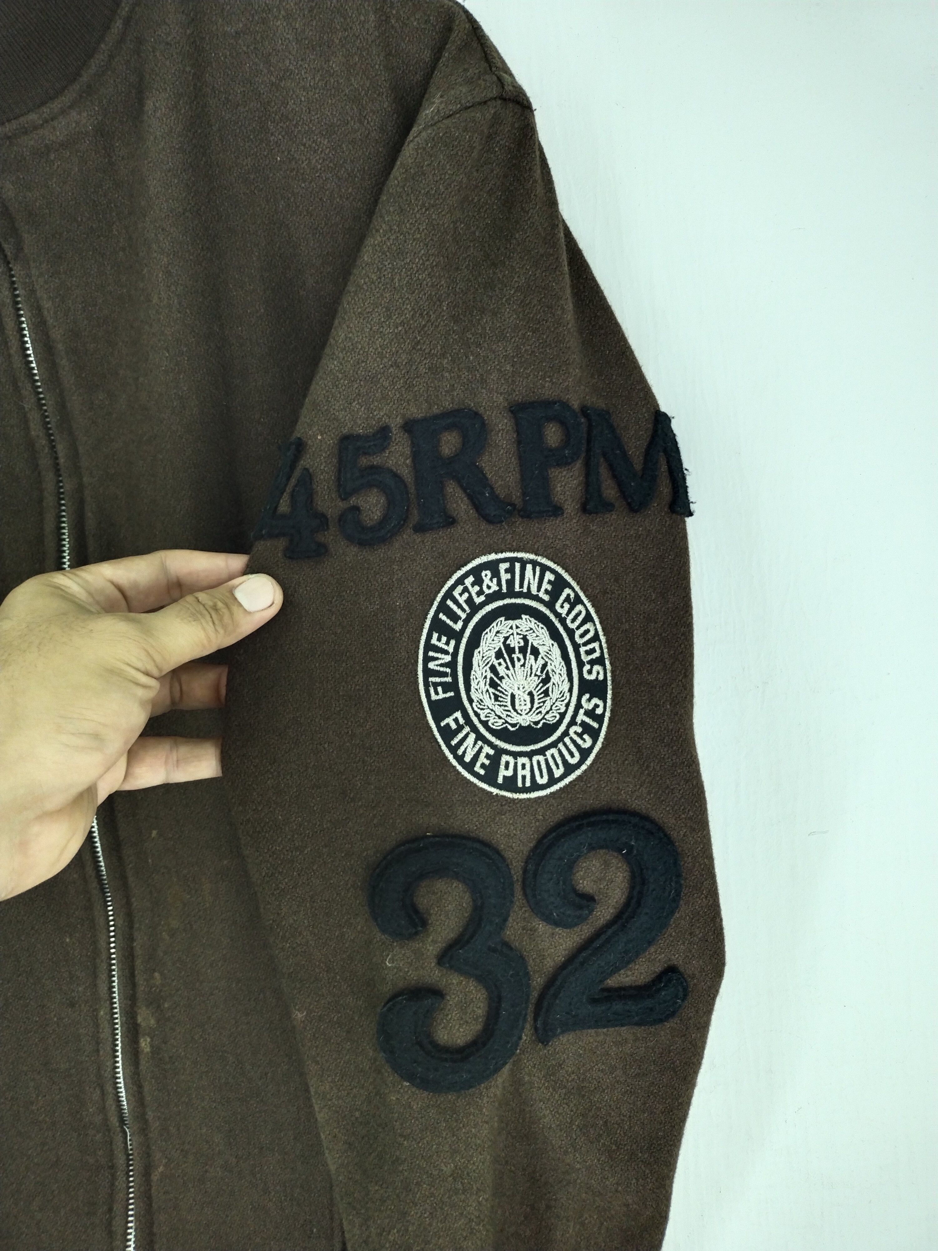 45rpm VTG 90s 45 RPM WOOL VARSITY JACKET Size US L / EU 52-54 / 3 - 5 Thumbnail