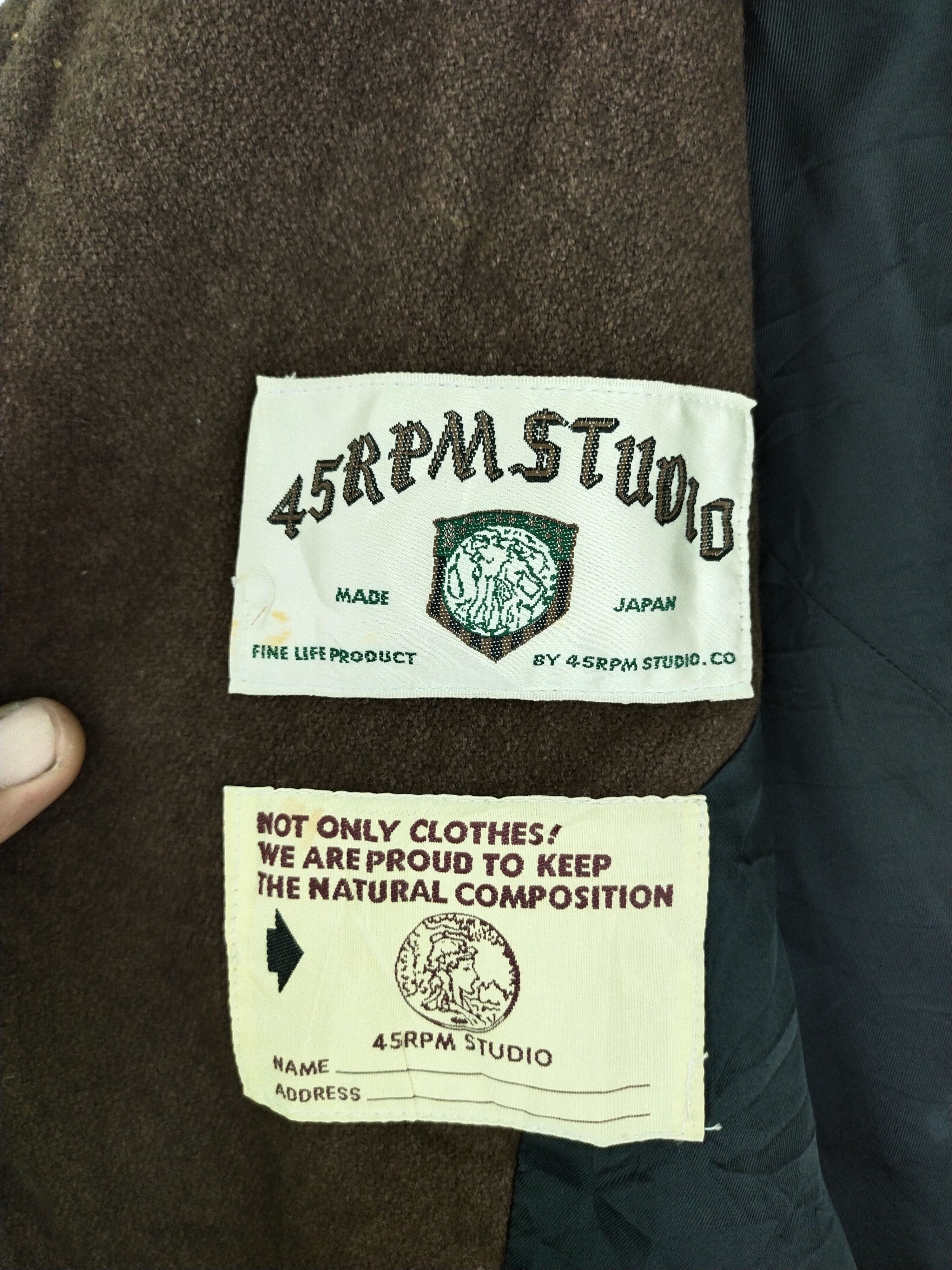 45rpm VTG 90s 45 RPM WOOL VARSITY JACKET Size US L / EU 52-54 / 3 - 20 Thumbnail