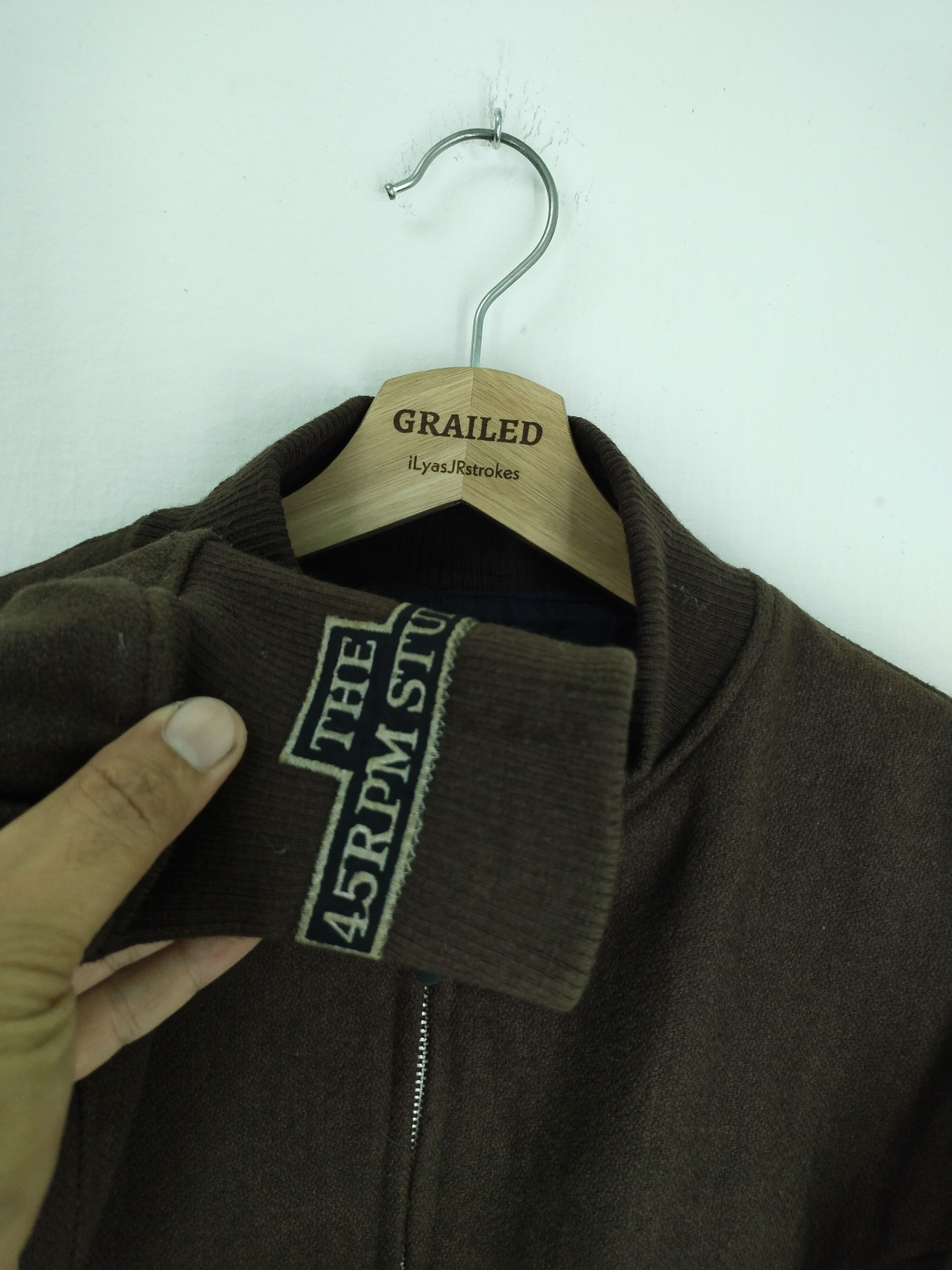 45rpm VTG 90s 45 RPM WOOL VARSITY JACKET Size US L / EU 52-54 / 3 - 21 Thumbnail